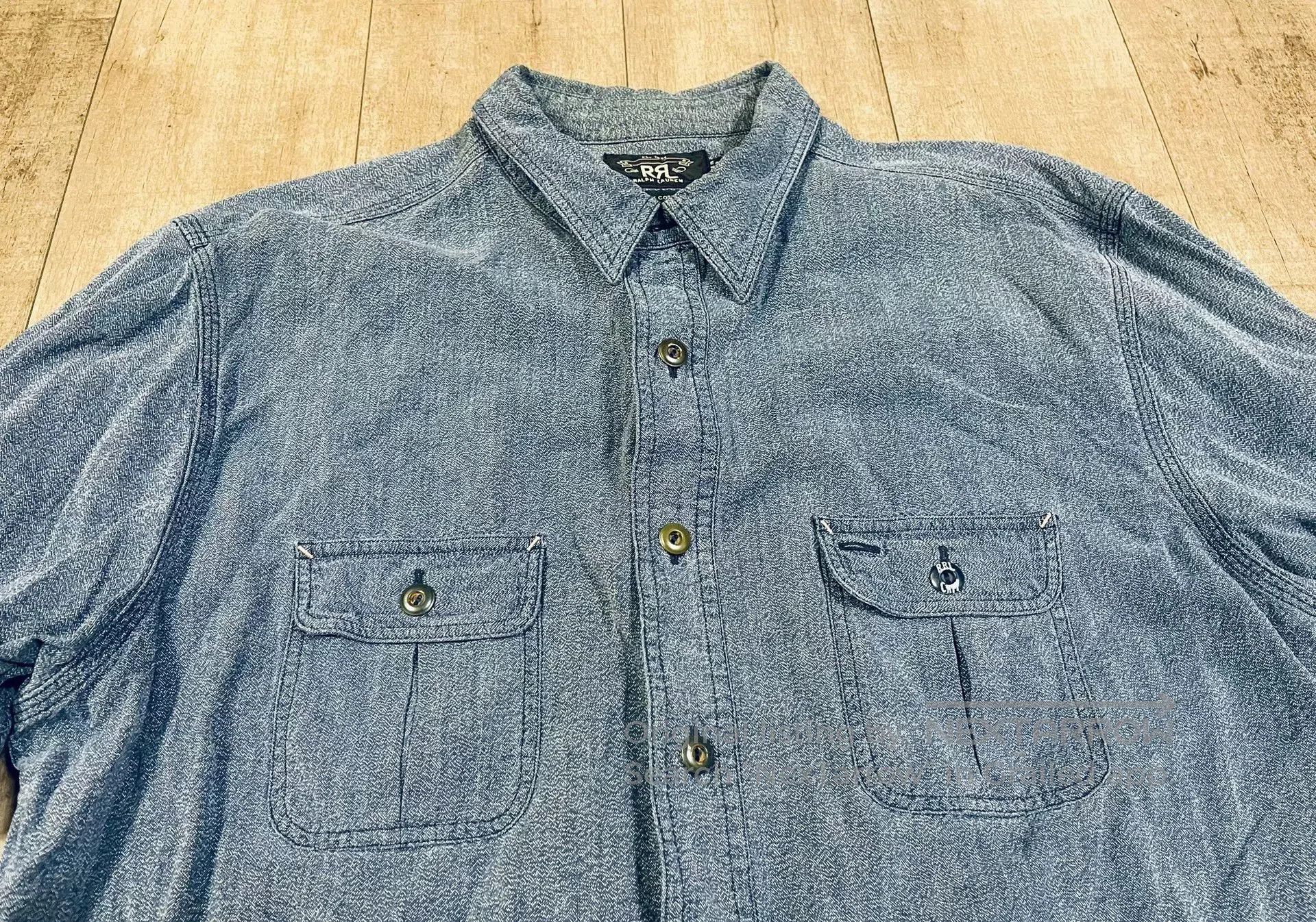 RRL Ralph Lauren RRL Indigo Vintage Workwear Shirt Jacket. Size US S / EU 44-46 / 1 - 2 Thumbnail