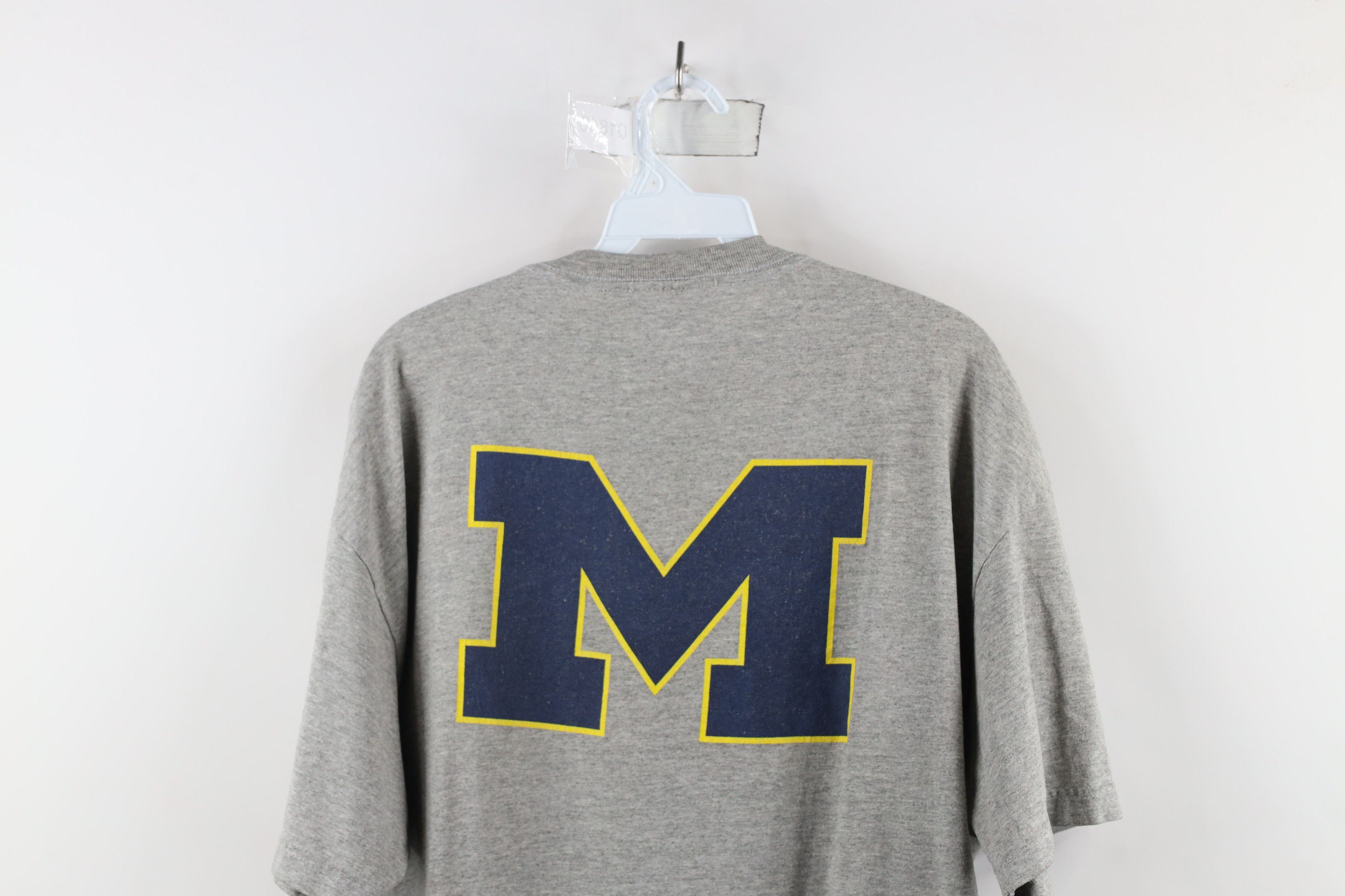 Nike × Vintage Vintage Nike Mini Swoosh University of Michigan T-Shirt Size US L / EU 52-54 / 3 - 13 Thumbnail
