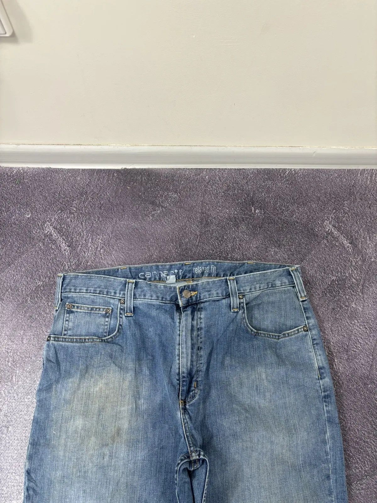 Carhartt × Vintage Vintage Carhartt Rugged Flex Denim Relaxed Fit Hype Jeans Size US 38 / EU 54 - 8 Thumbnail