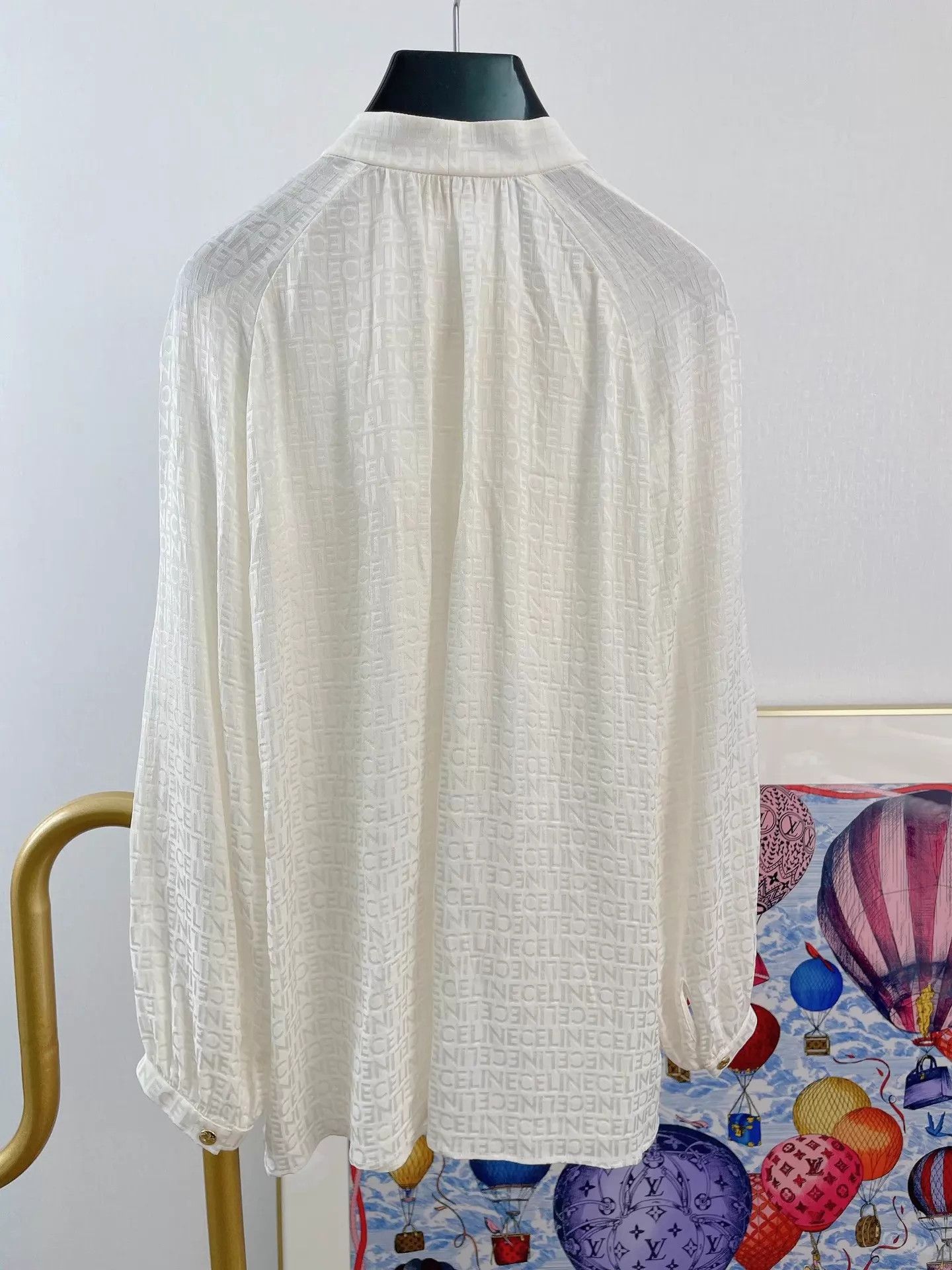 Celine Celine Silk Jacquard Shirt 36 Pre-owned Size XS / US 0-2 / IT 36-38 - 2 Thumbnail