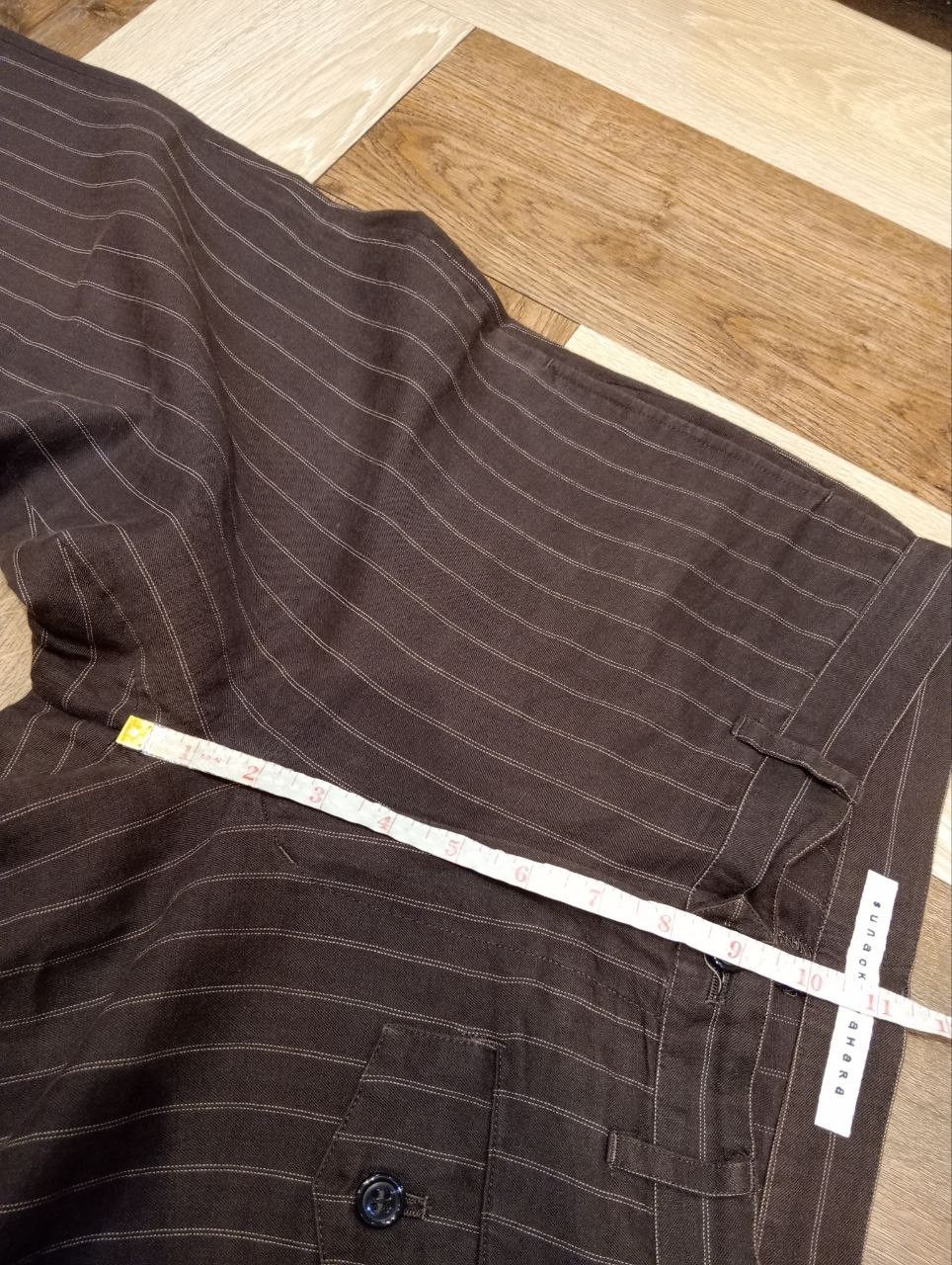 Issey Miyake VINTAGE SUNAOKUWAHARA ISSEY MIYAKE STRIPED PANTS Size 30" / US 8 / IT 44 - 11 Thumbnail