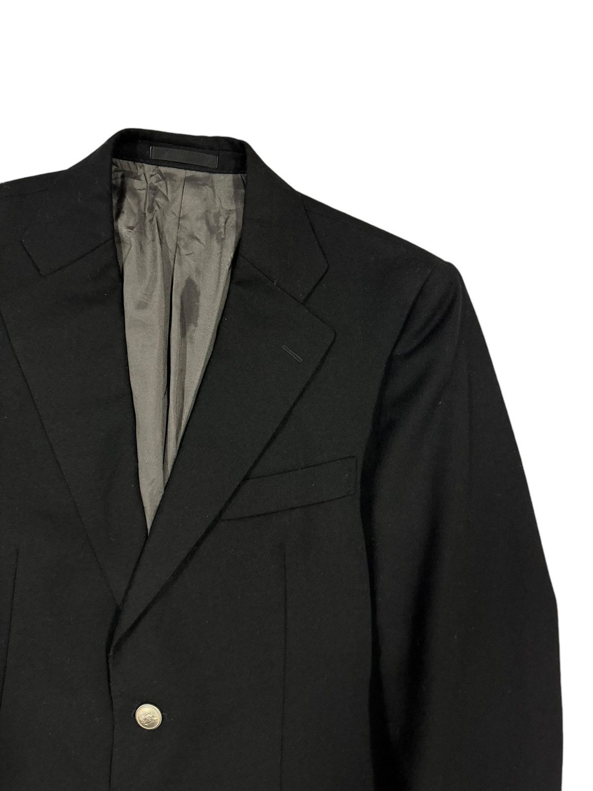 Burberry Burberry London Black Silver Hardware Blazer Coat Size 46R - 7 Thumbnail