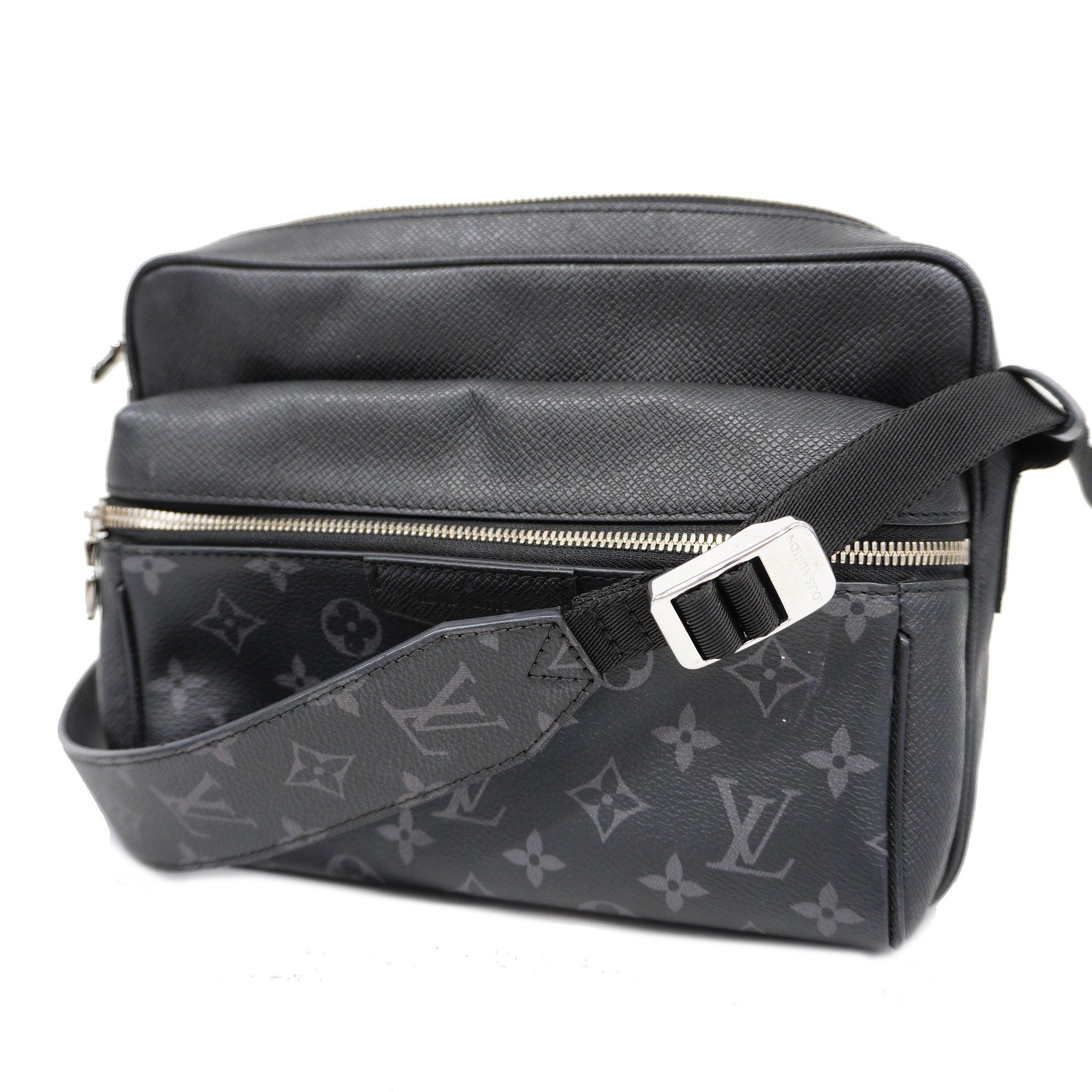 Louis Vuitton Auth Louis Vuitton Taigarama Outdoor Messenger PM M30233  Men's Shoulder Bag Noir
