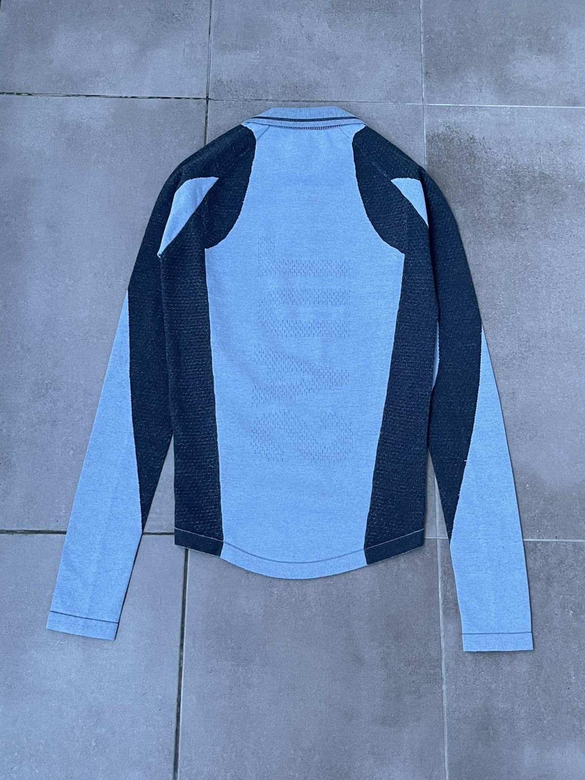 Saul Nash !DS! SS23 Saul Nash Blue Drop Stitch Polo Longsleeve Size US S / EU 44-46 / 1 - 12 Thumbnail