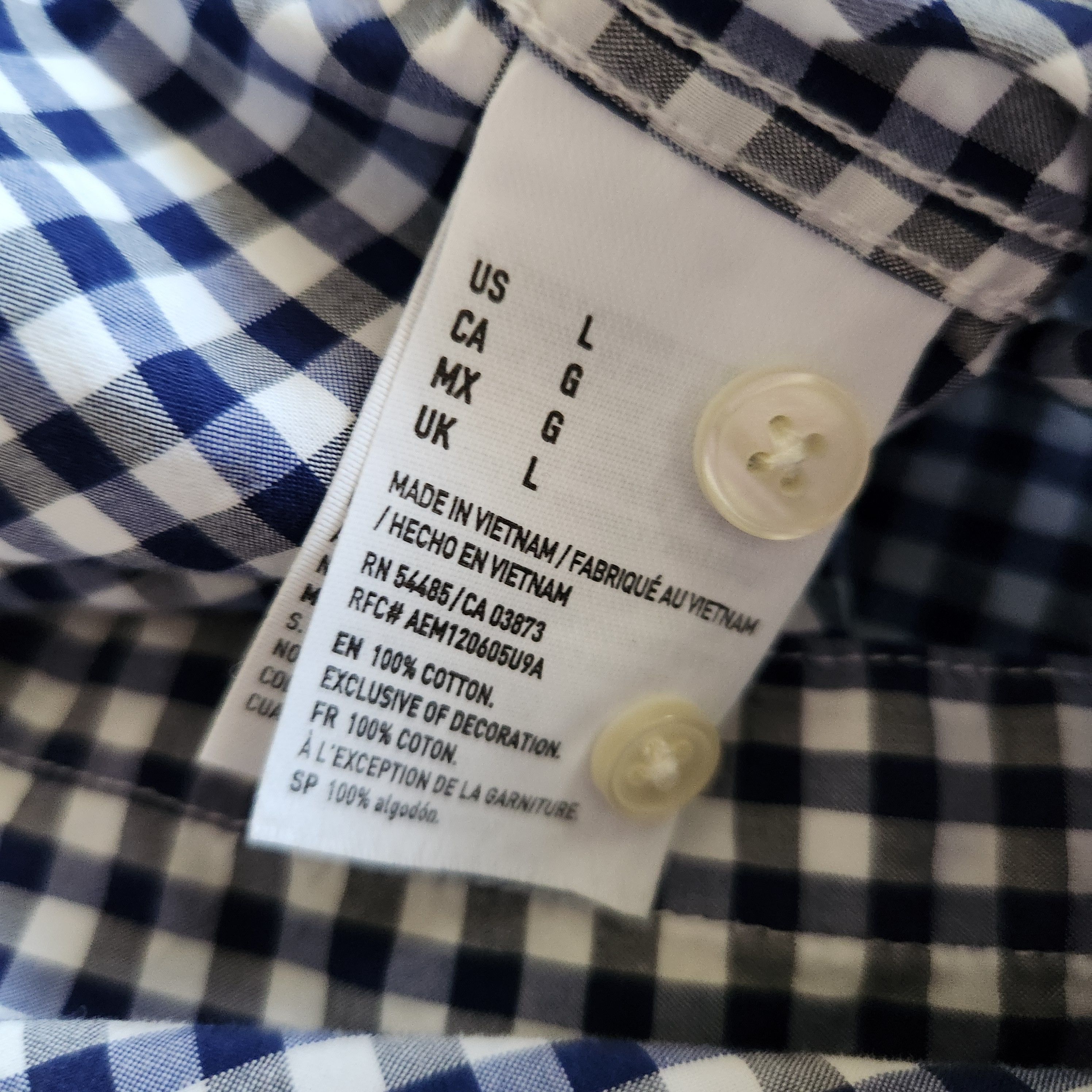 American Eagle Outfitters American Eagle men's L standard casual dressy shirt Size US L / EU 52-54 / 3 - 4 Thumbnail