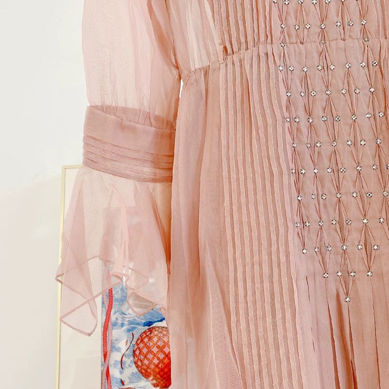Gucci Gucci Lace collared organza silk dress 2504-Nextarrow Size S / US 4 / IT 40 - 6 Thumbnail