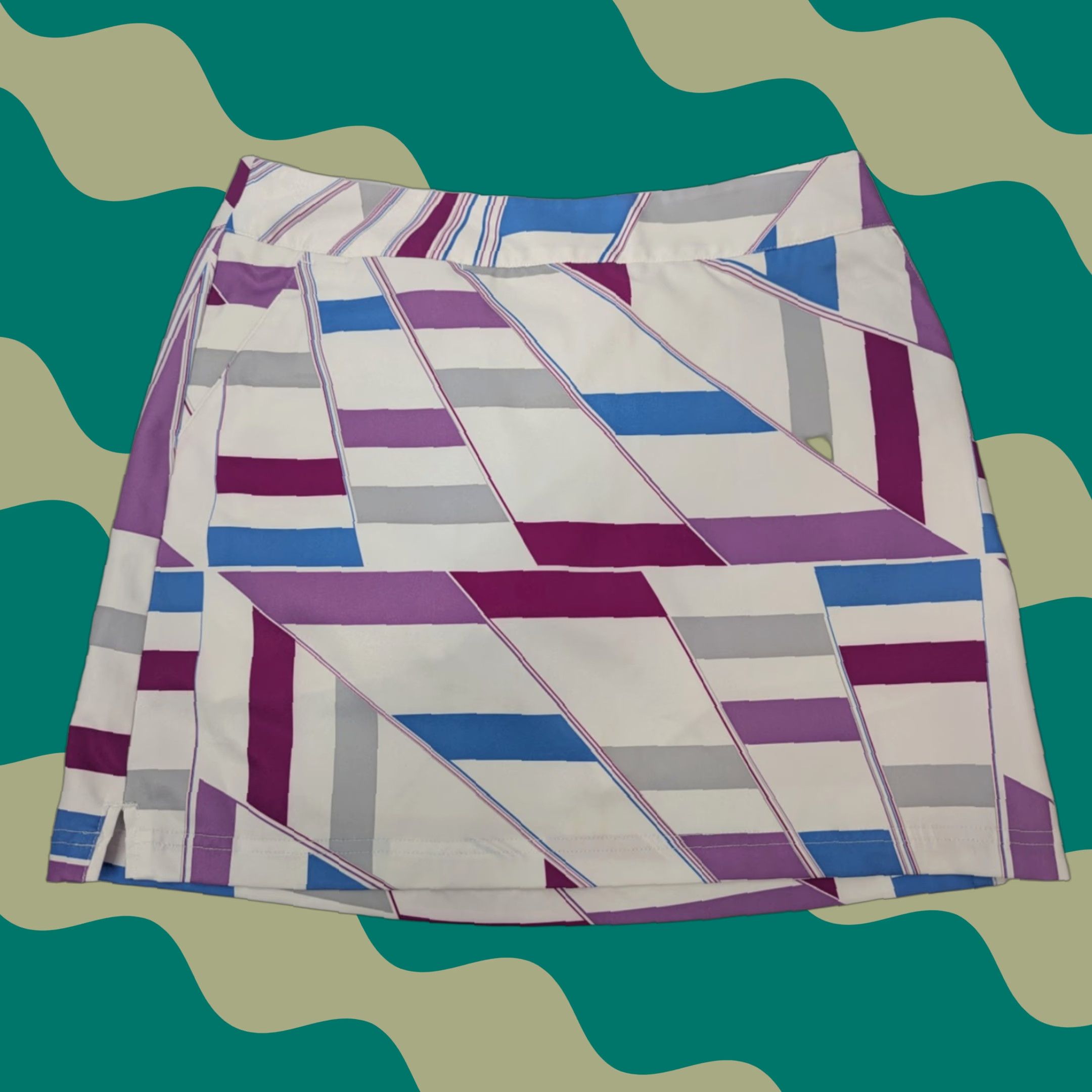Adidas Adidas ClimaCool Golf Skort Skirt Women's Size 4 Geometric Athletic Lined Tennis HS? Size 27" / US 4 / IT 40 - 1 Thumbnail