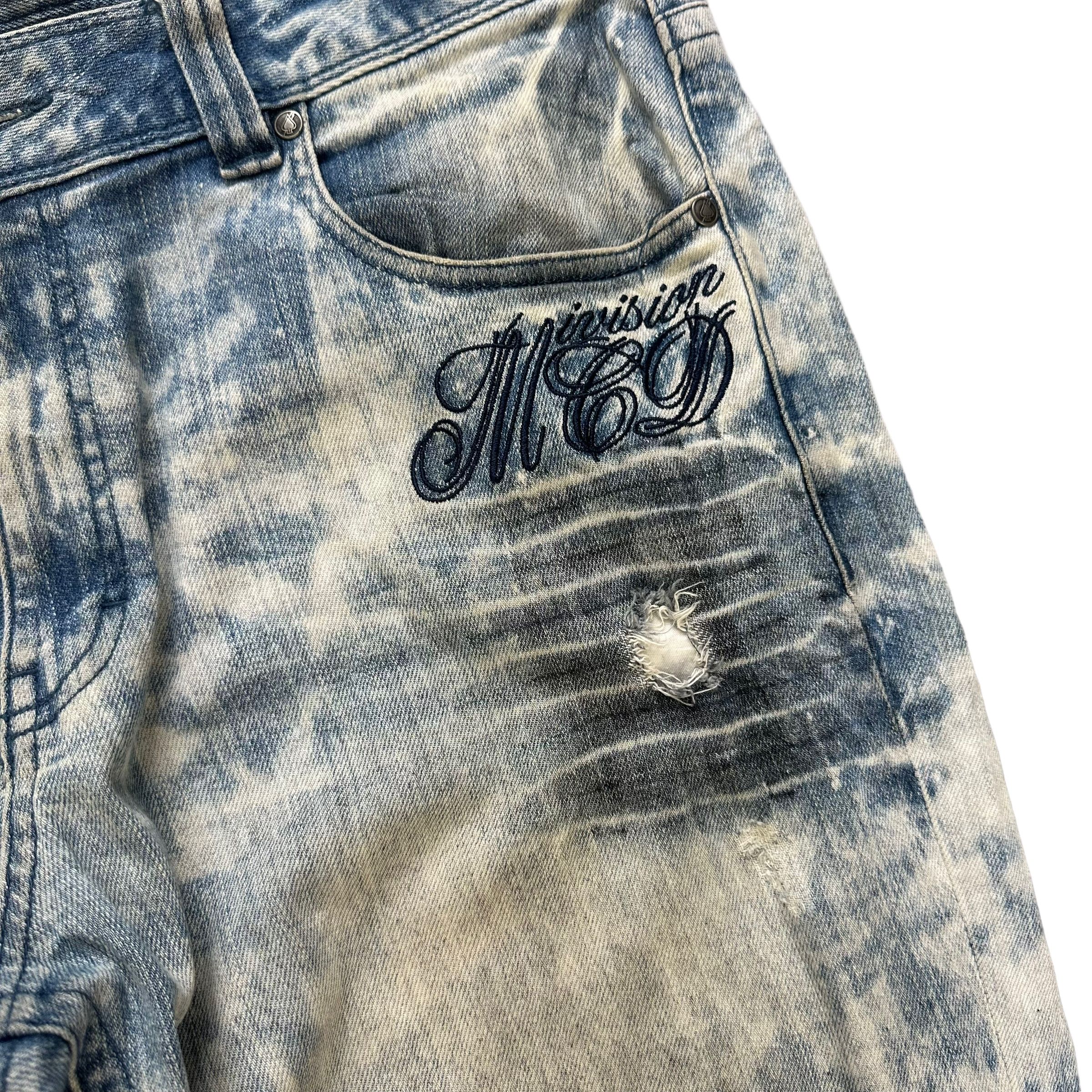Japanese Brand MORE CORE DIVISION M.C.D WASHED DENIM PANTS #8508-012 Size US 37 - 4 Thumbnail