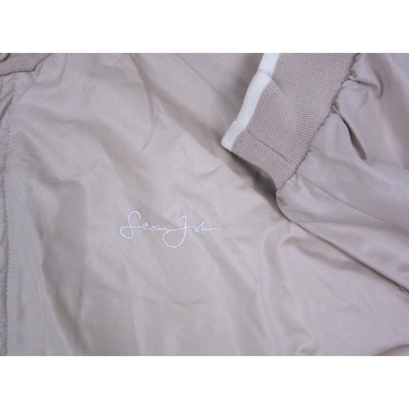 Sean John VINTAGE Sean John Jacket Mens 2XL Beige Reversible Bomber Full Zip Jacket Size US XXL / EU 58 / 5 - 3 Thumbnail