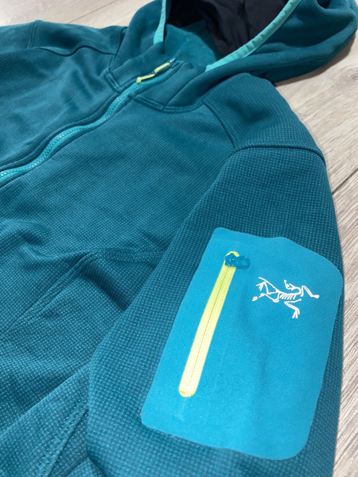 Arc'teryx Vintage Arcteryx Fleece Zip Hoodie Jacket Turquoise Polartac Size M / US 6-8 / IT 42-44 - 2 Thumbnail