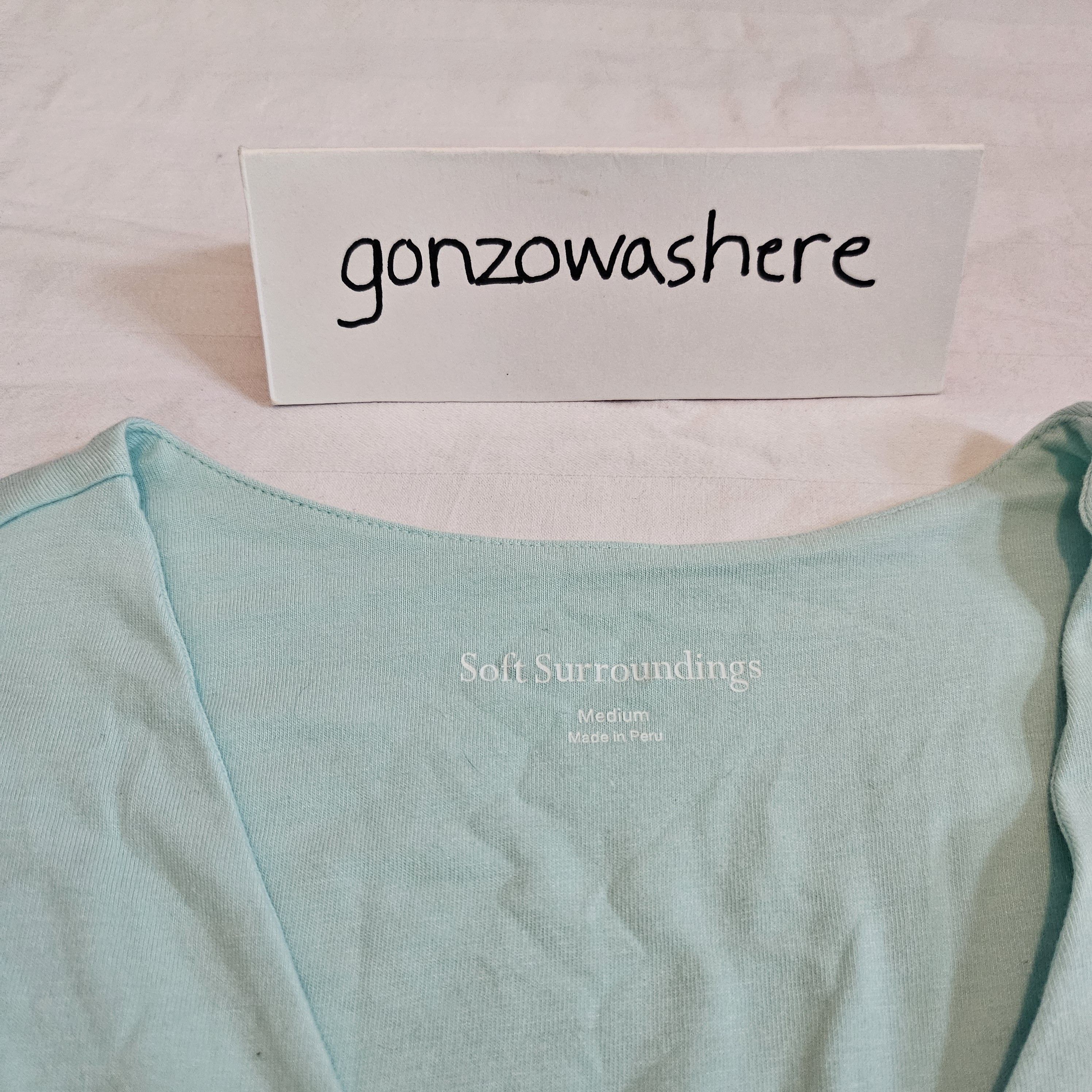 Soft Surroundings Soft Surroundings Woman's Tank top size M Turquoise Size M / US 6-8 / IT 42-44 - 3 Thumbnail