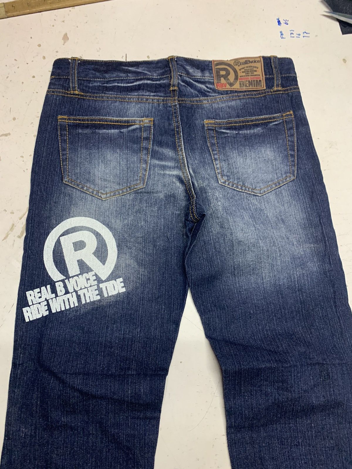 Other Real bvoice denim distressed and patchwork Size US 31 - 17 Thumbnail
