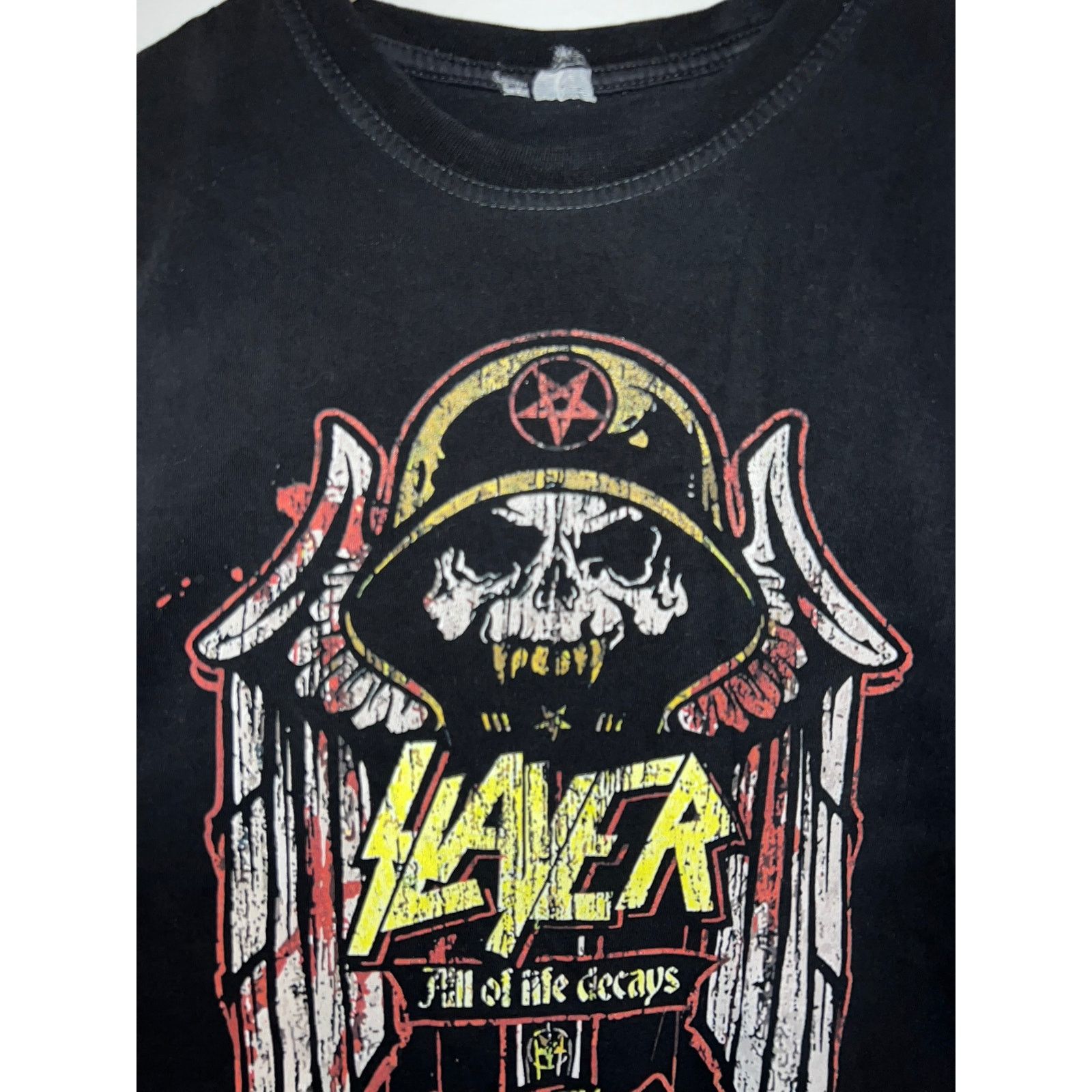 Slayer Slayer Shirt All Of Life Decays Black Metal Music Band Tee Size US M / EU 48-50 / 2 - 2 Thumbnail
