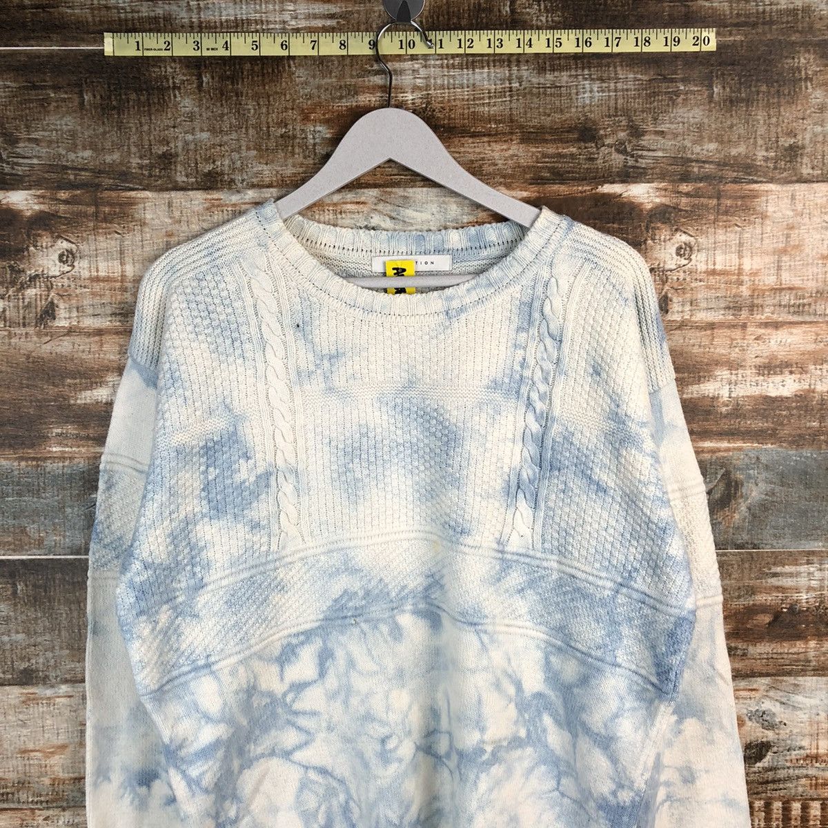 Japanese Brand Estnation Blue Tye Dye faded sweatshirt Knitwear #A1268 Size US M / EU 48-50 / 2 - 5 Thumbnail