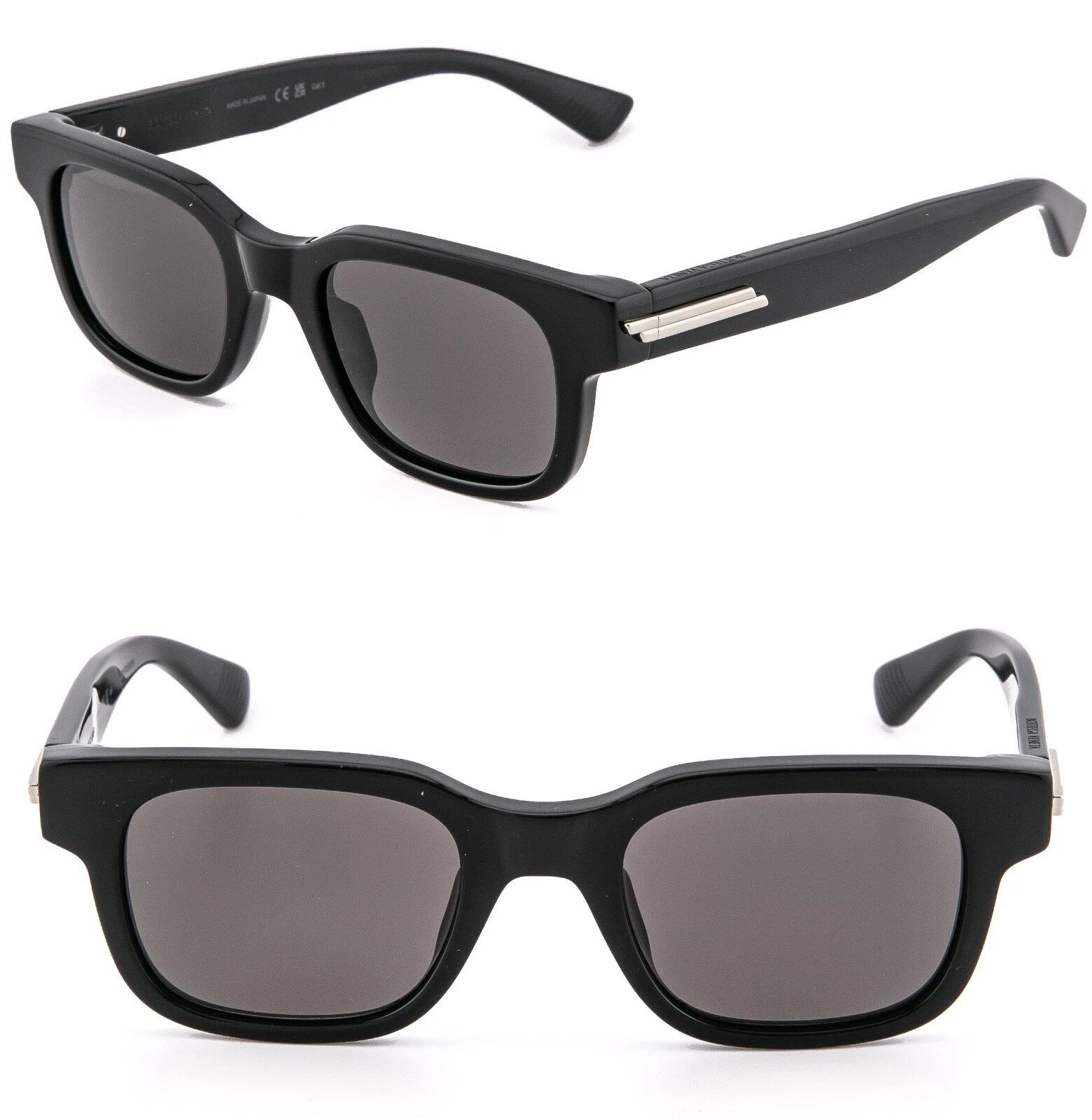 Bottega Veneta BOTTEGA VENETA 1411 BV1411S Black Classic Sunglass 001 Size ONE SIZE - 1 Thumbnail