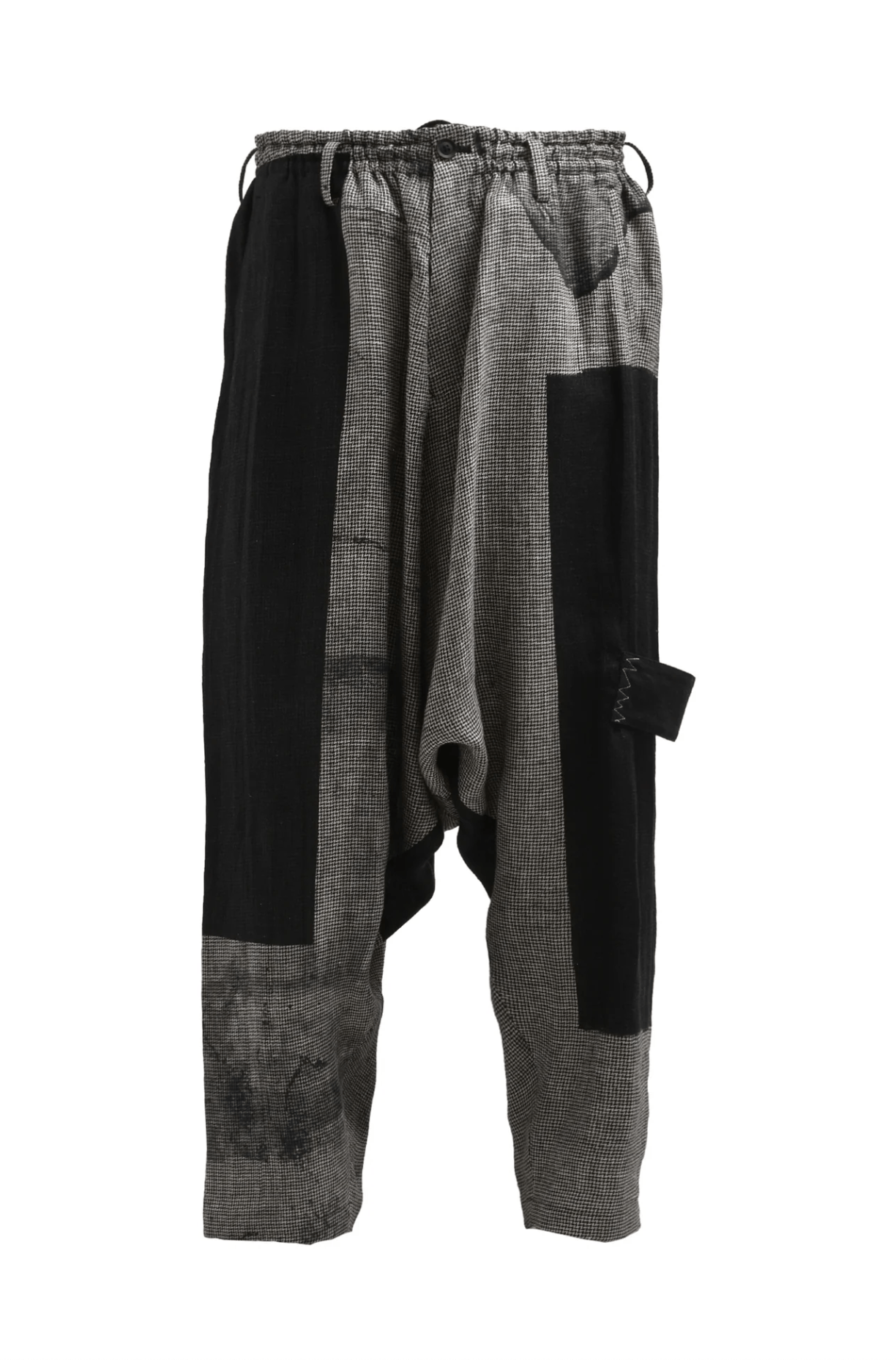 Yohji Yamamoto Yohji Yamamoto Pour Homme - SQUARE PATTERN SAROUEL PANTS Size US 32 / EU 48 - 1 Thumbnail