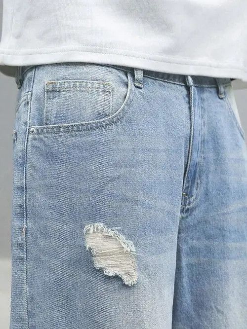 Jean Mayumi x Emiko Distressed Baggy Denim Jeans Ripped Size US 32 / EU 48 - 7 Thumbnail