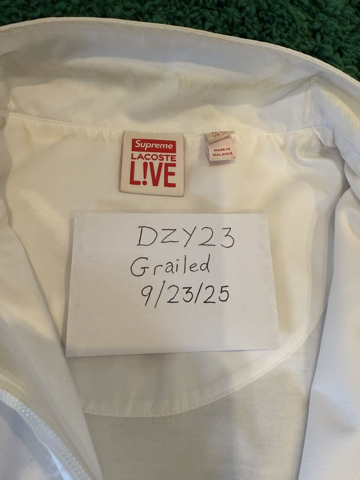Lacoste × Supreme Supreme Lacoste Track Jacket Size M Size US M / EU 48-50 / 2 - 3 Thumbnail