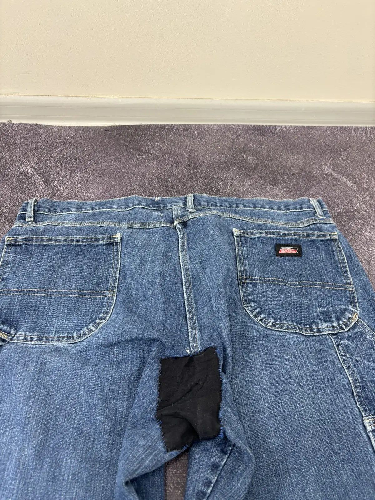 Dickies × Vintage Vintage Dickies Y2K American Faded Denim Hype Baggy Jeans Size US 42 / EU 58 - 6 Thumbnail