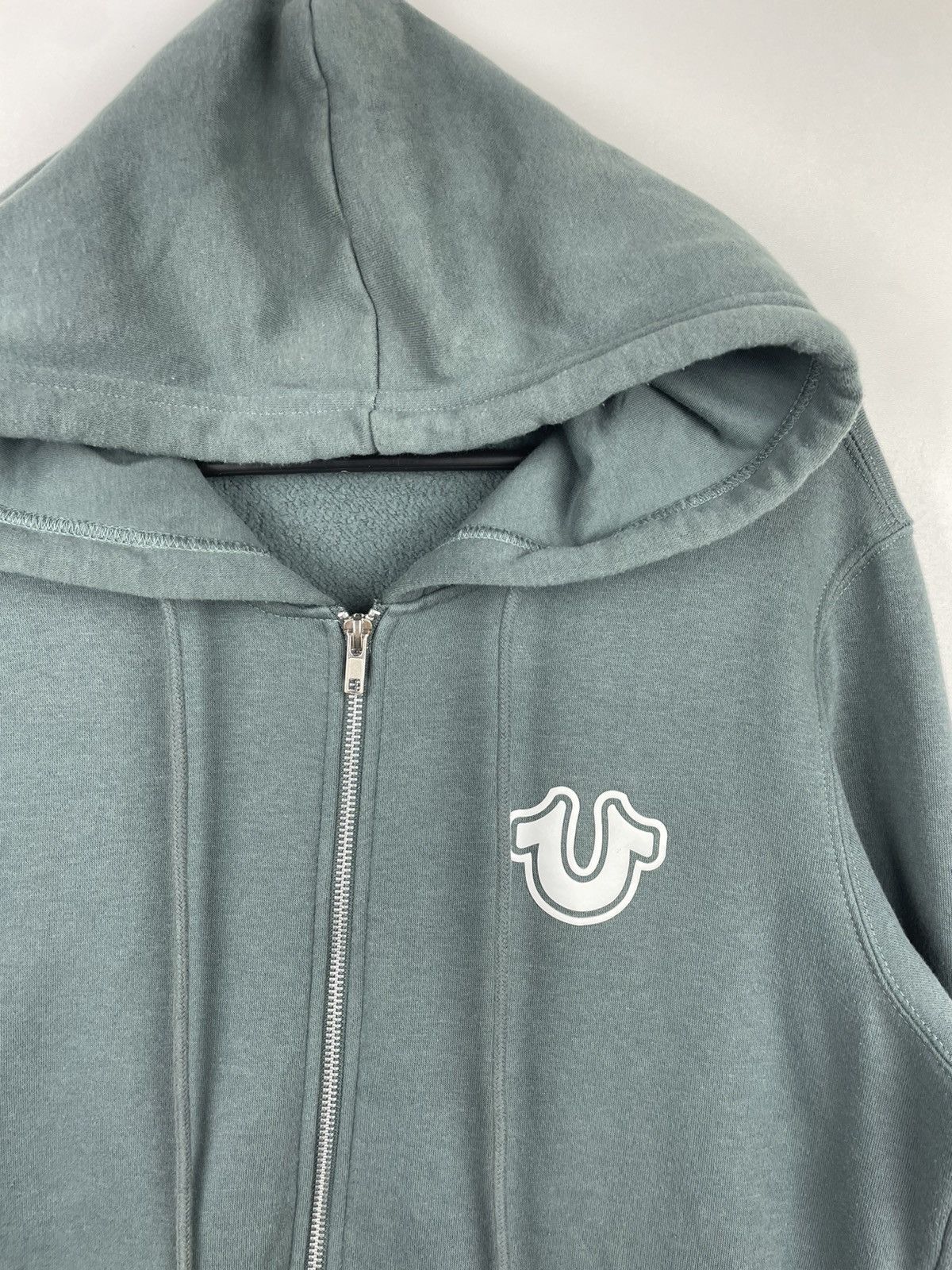 Designer × True Religion True Religion Streetwear Zip Hoodie Big Logo Green Size M Size US M / EU 48-50 / 2 - 2 Thumbnail