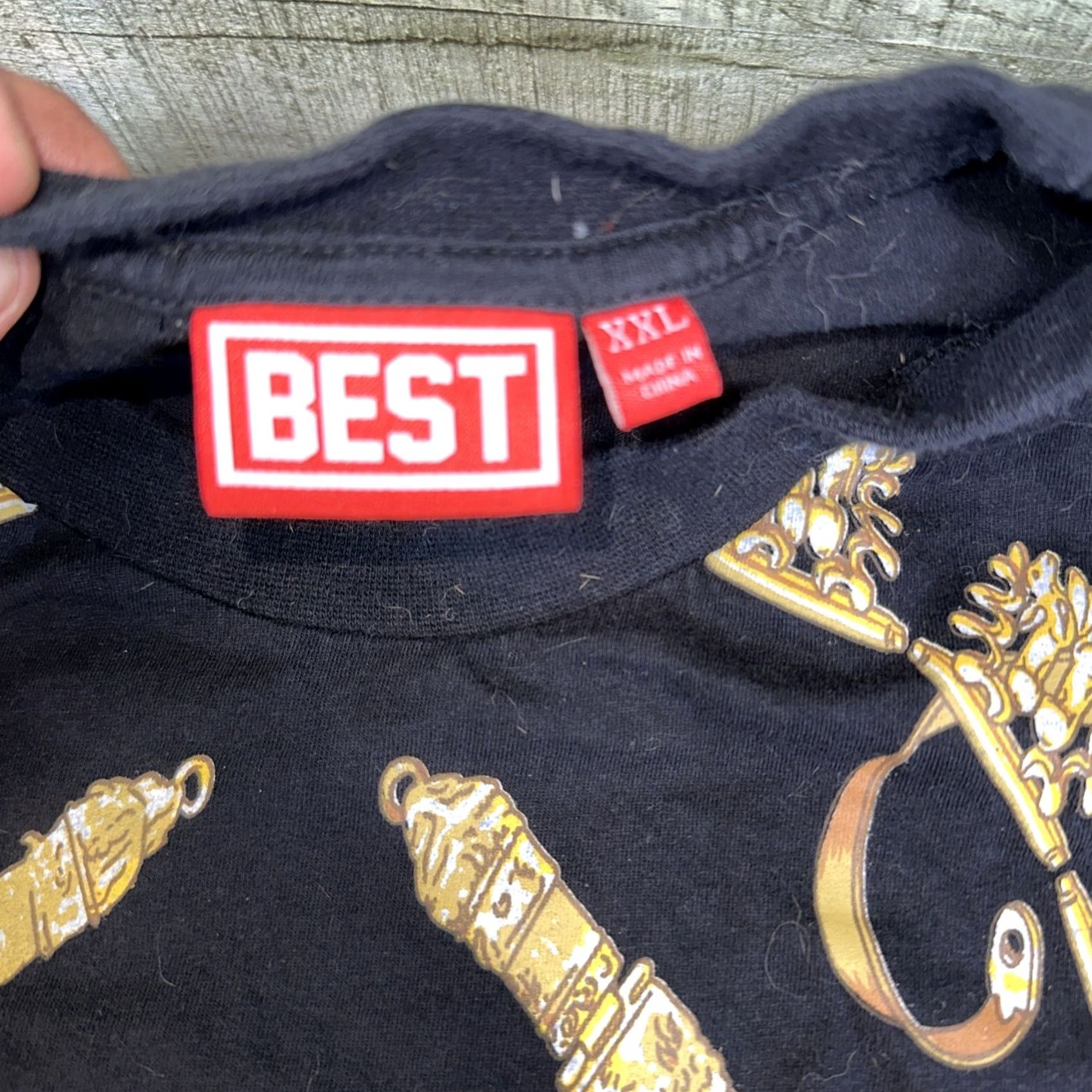 Vintage Best Or Nothing Shirt Men XXL Black T-Shirt Size US XXL / EU 58 / 5 - 3 Thumbnail