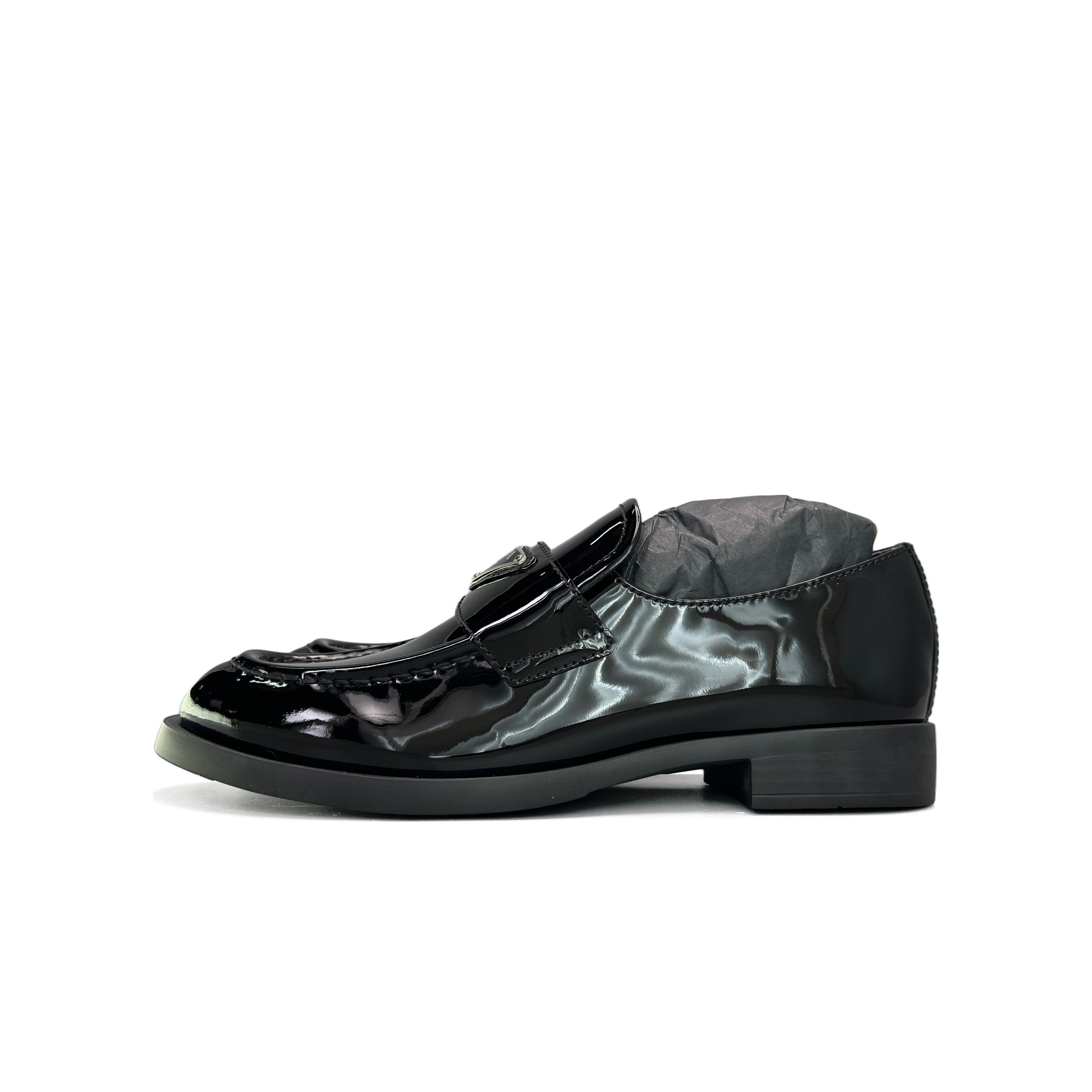 Prada Prada Patent Leather Logo Loafers Size 37 Size US 7 / IT 37 - 1 Thumbnail