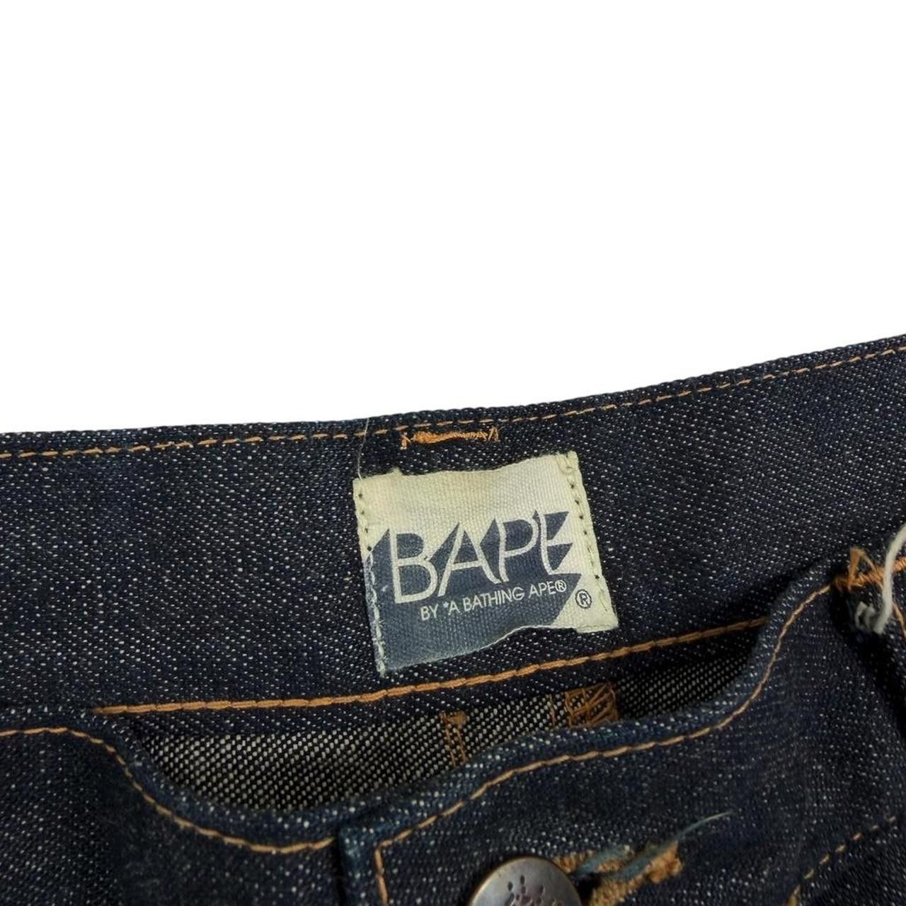 Bape Vintage 2000s Bape Bapesta Twinsta Jeans - Waist 35 Size US 35 - 7 Thumbnail