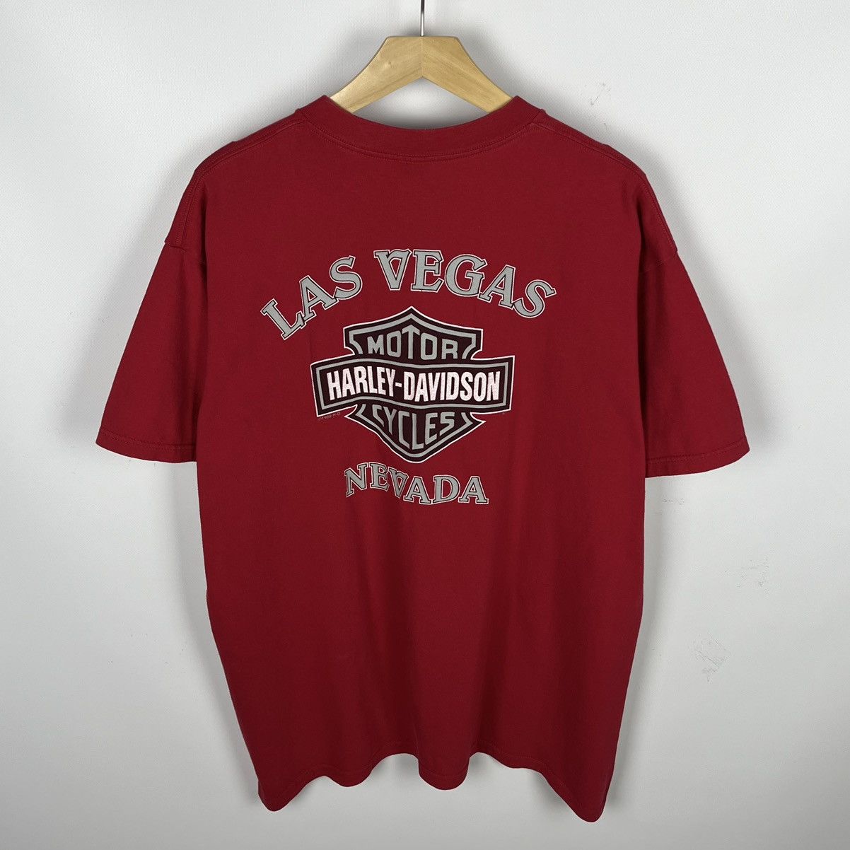 Harley Davidson Vintage Harley Davidson y2k Las Vegas big logo tee 1998 Size US XL / EU 56 / 4 - 11 Thumbnail