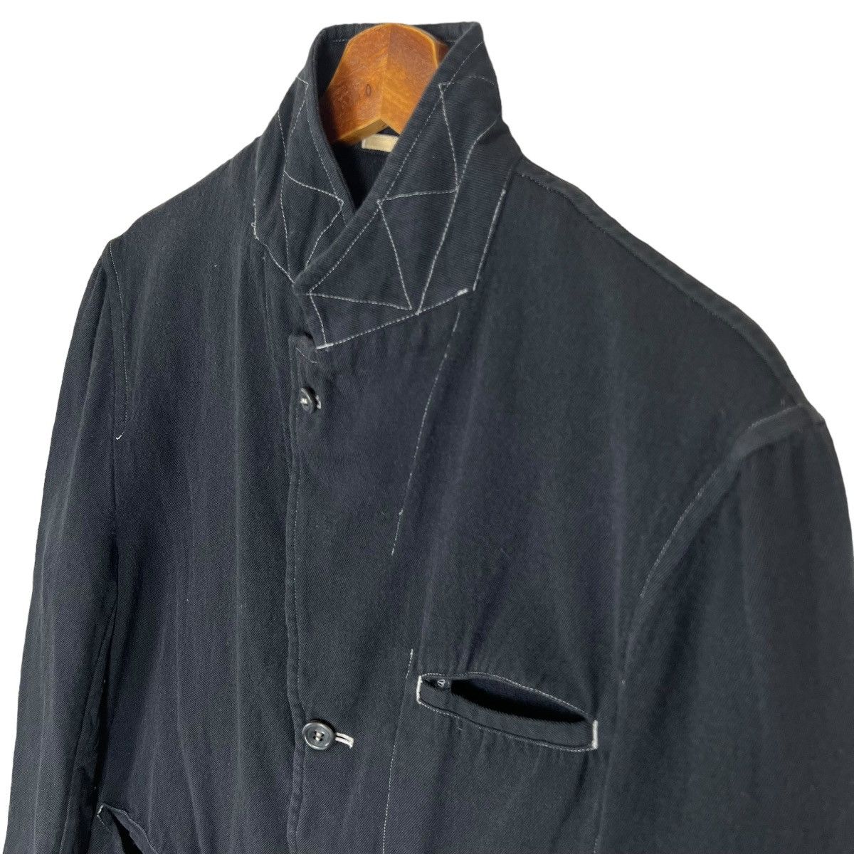Comme des Garcons Homme Plus Black Deconstructed Jacket Size US S / EU 44-46 / 1 - 5 Thumbnail
