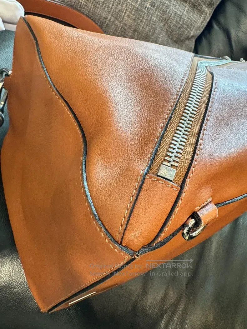Loewe large geometric puzzle bag in caramel. Size ONE SIZE - 3 Thumbnail