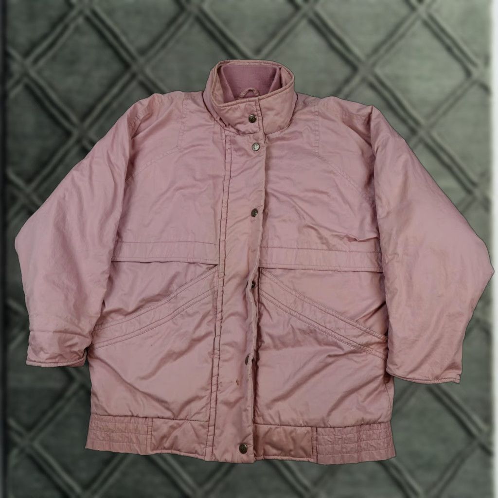 Eddie Bauer VINTAGE Eddie Bauer Jacket Womens Small Pink Goose Down Puffer Snap Front 80s Size S / US 4 / IT 40 - 1 Thumbnail