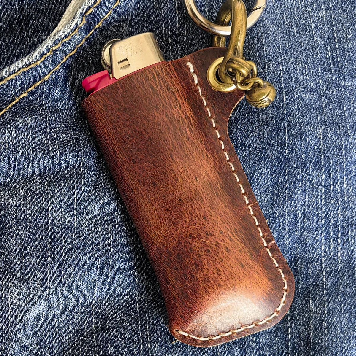 Other Cowhide Leather Lighter Case Size ONE SIZE - 1 Thumbnail