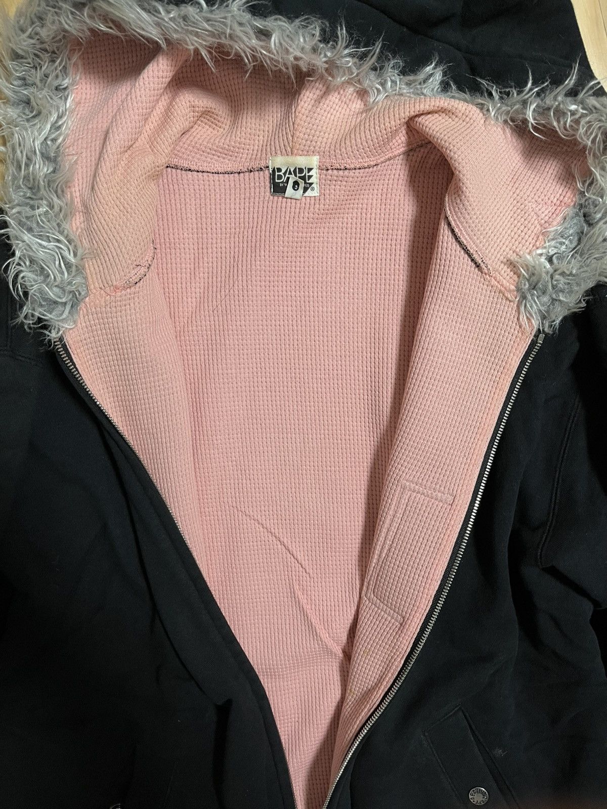 Bape Bape Archive Fur Hoodie Bomber Jacket Size US L / EU 52-54 / 3 - 6 Thumbnail