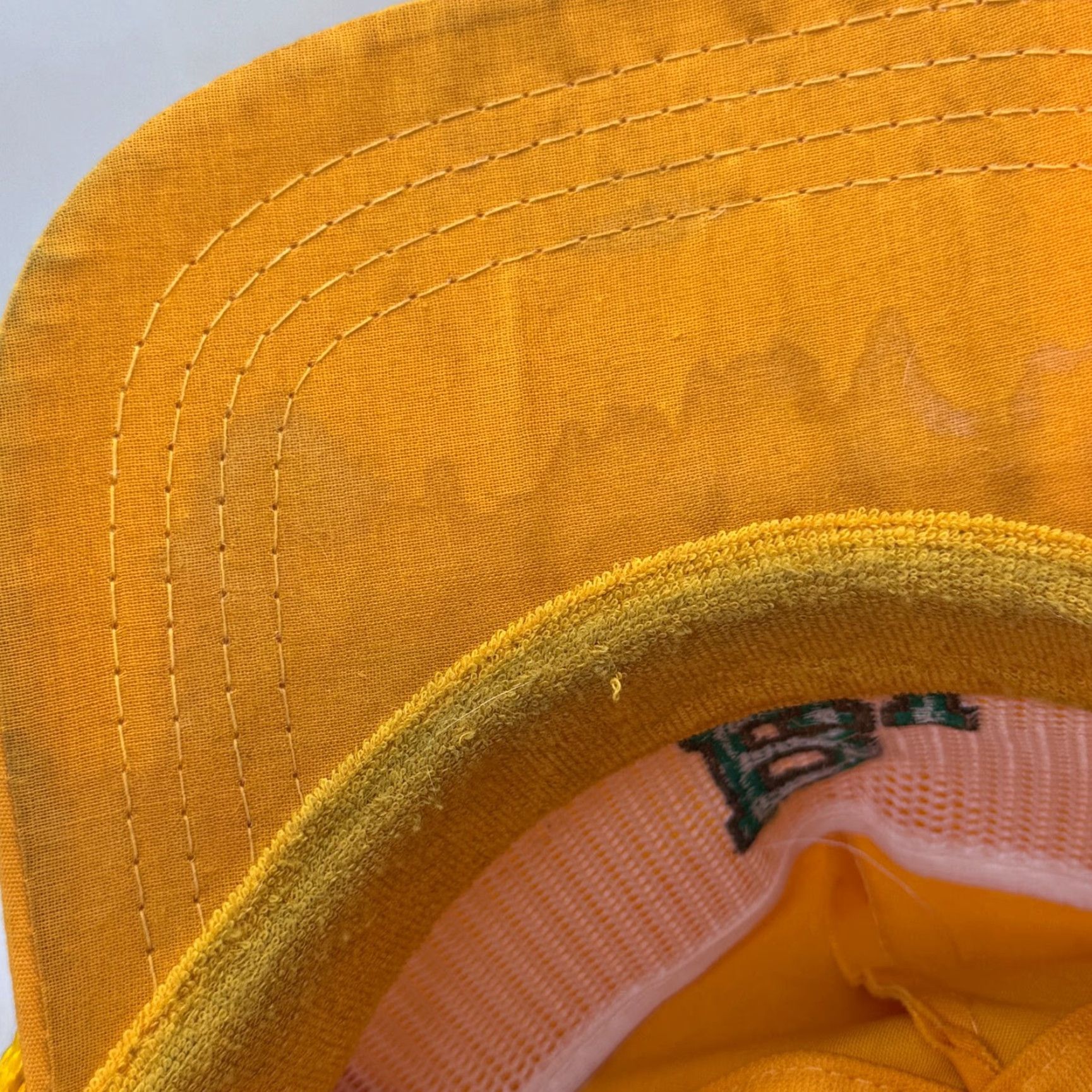 Roper VINTAGE Baylor University Yellow Roper Snapback Hat College Cap Sportcap Men Adjustable Canvas Cotton Breathable Lightweight 90s Logo Stained Bill Size ONE SIZE - 6 Thumbnail