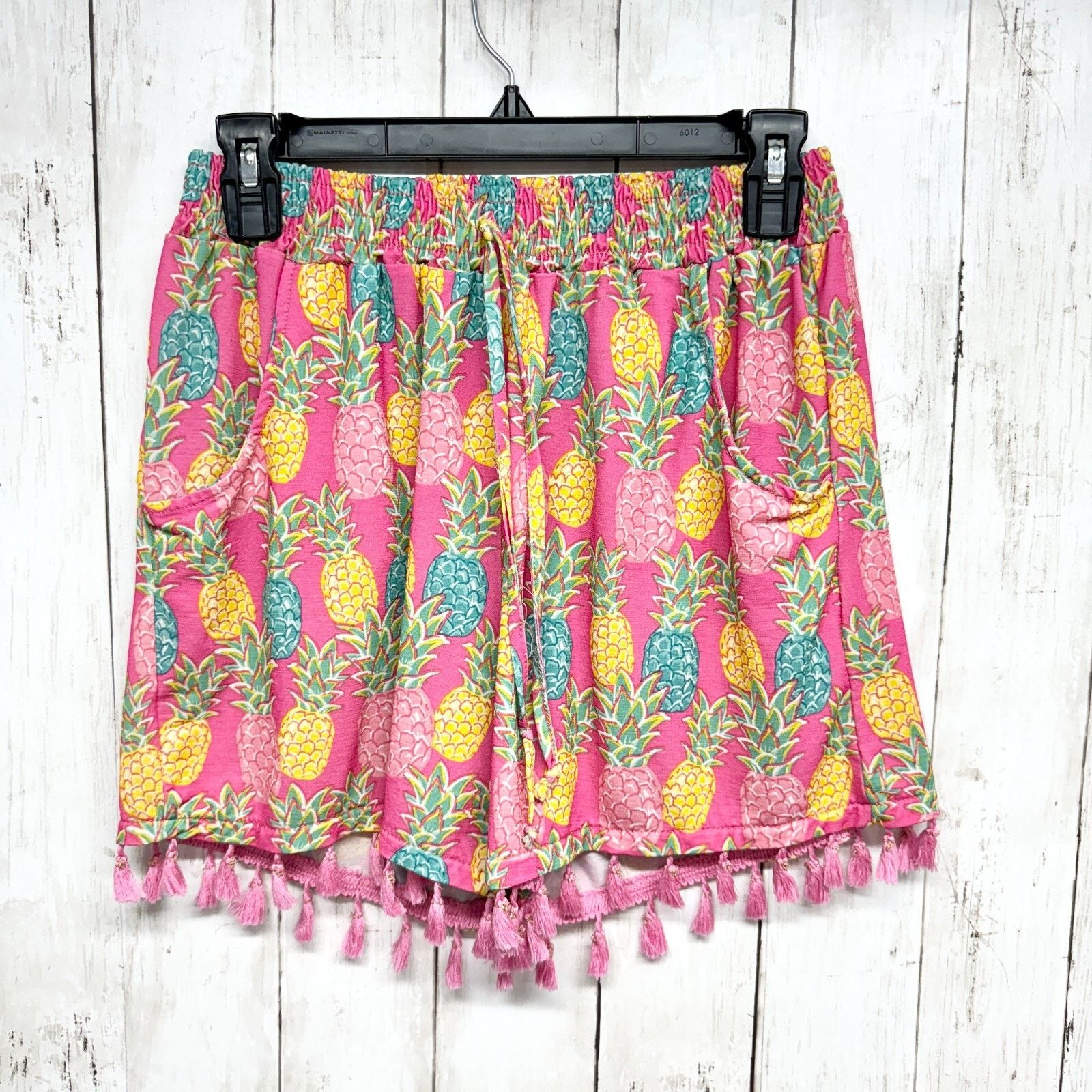 Other Simply Southern Shorts S/M Pinneapple Pattern Elastic Waist Size 28" / US 6 / IT 42 - 1 Thumbnail