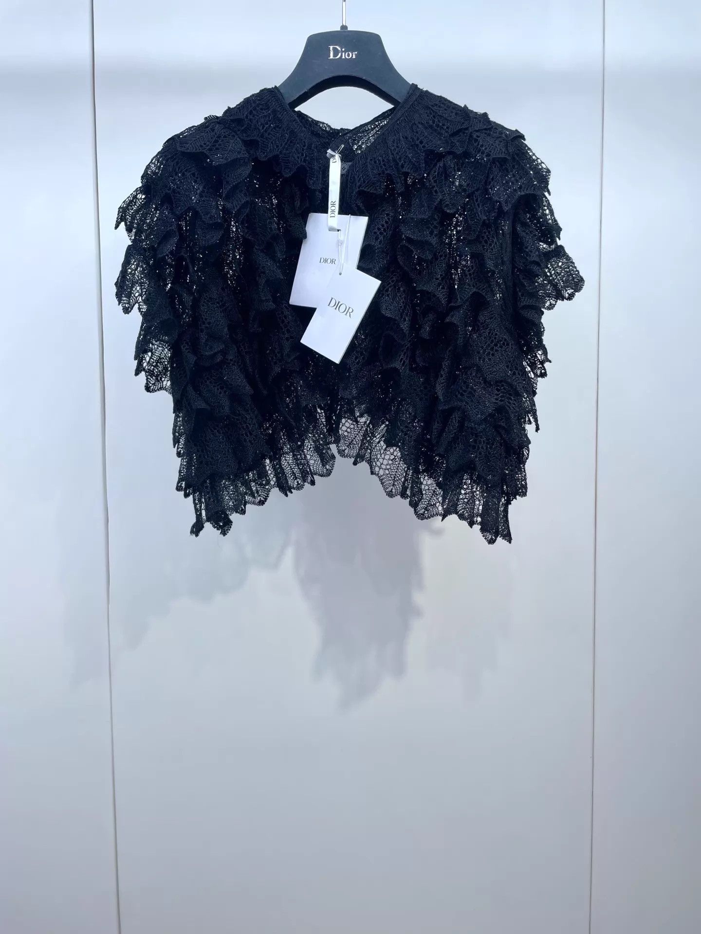 Dior Dior New Black Cake Short-Sleeve Cardi 38W 99NWT Size S / US 4 / IT 40 - 1 Thumbnail