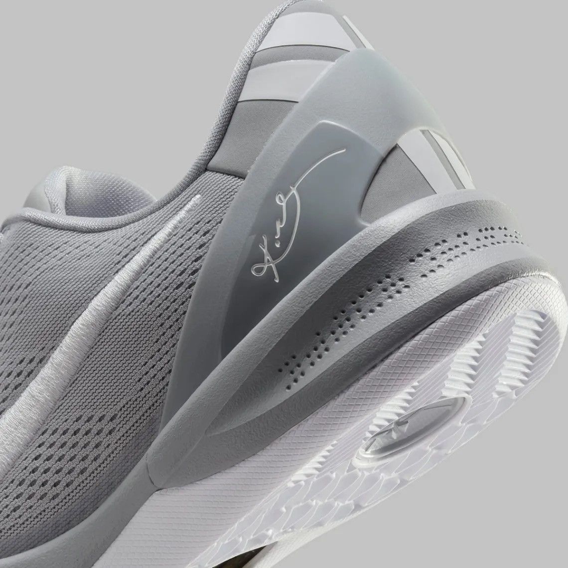 Nike 2024 NIKE KOBE 8 PROTRO WOLF GREY/WHITE (10.5) Size US 10.5 / EU 43-44 - 3 Thumbnail