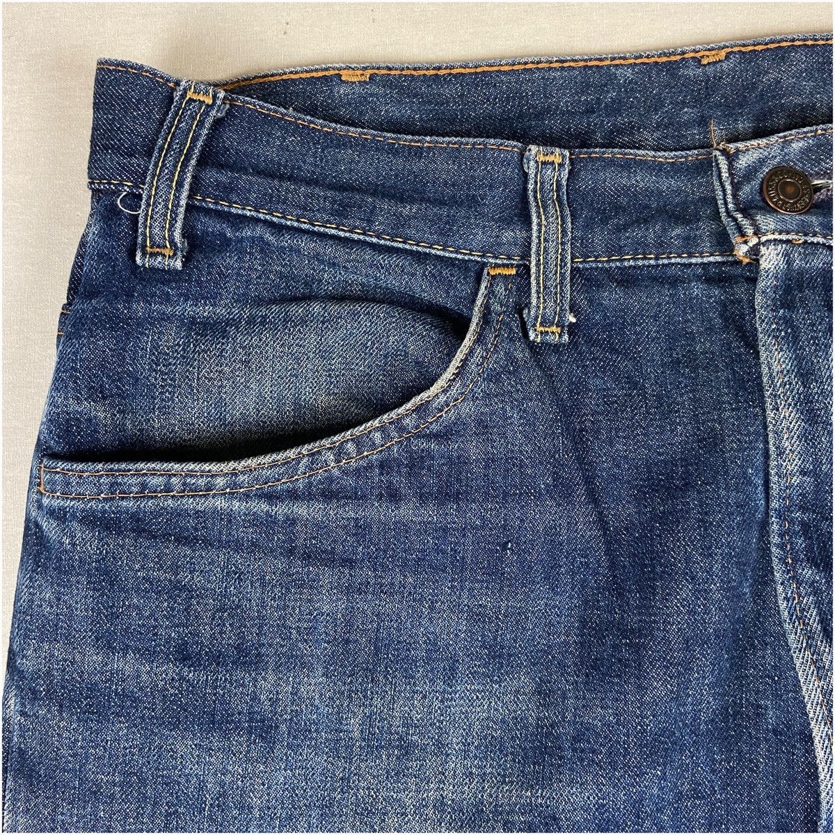 Levi's 1970–71 Levi’s 646 Jeans Big E Orange – Made in USA Size US 34 / EU 50 - 4 Thumbnail