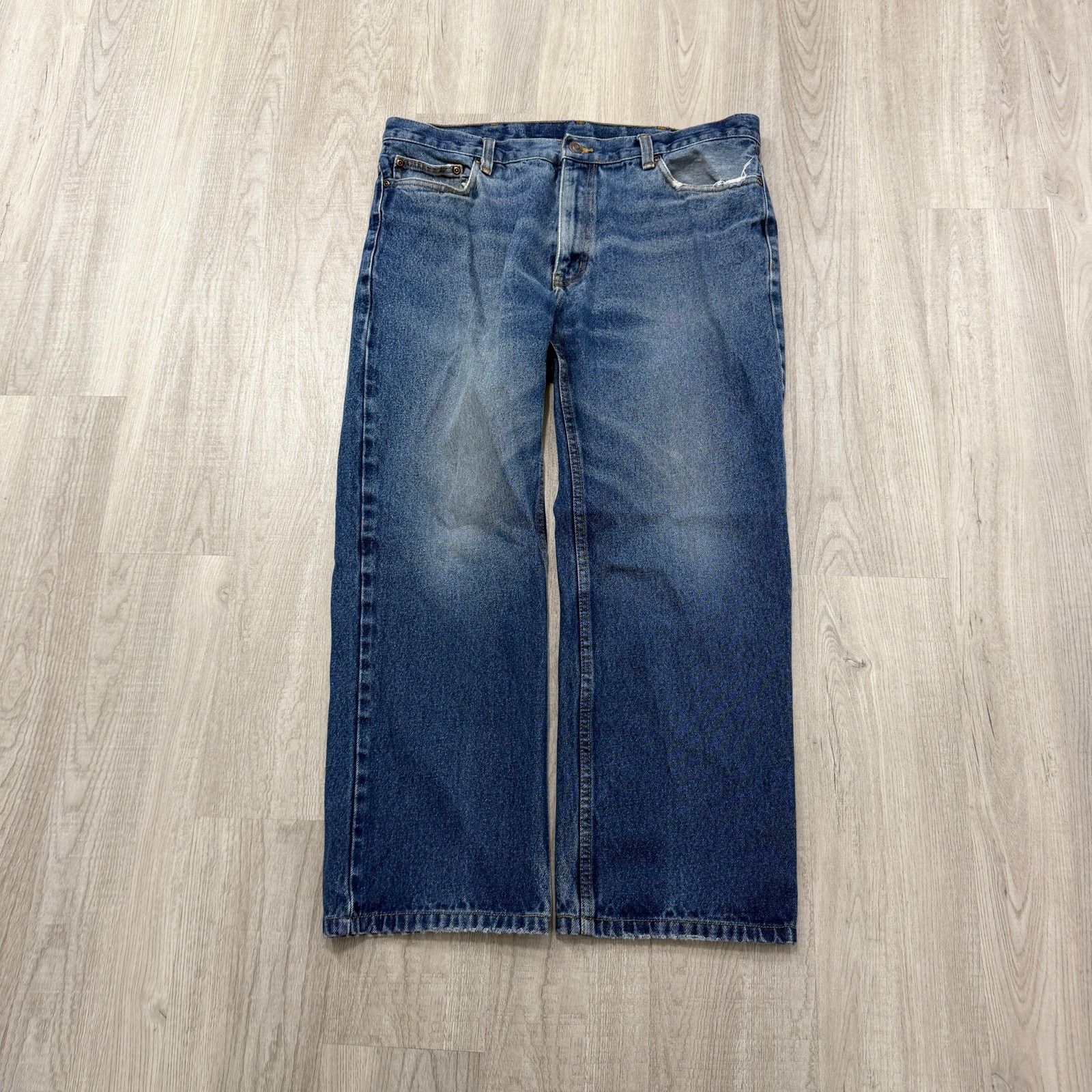 Vintage Vintage Faded Jeans Men's 36x27 Blue Denim Western Grunge Size US 36 / EU 52 - 1 Thumbnail