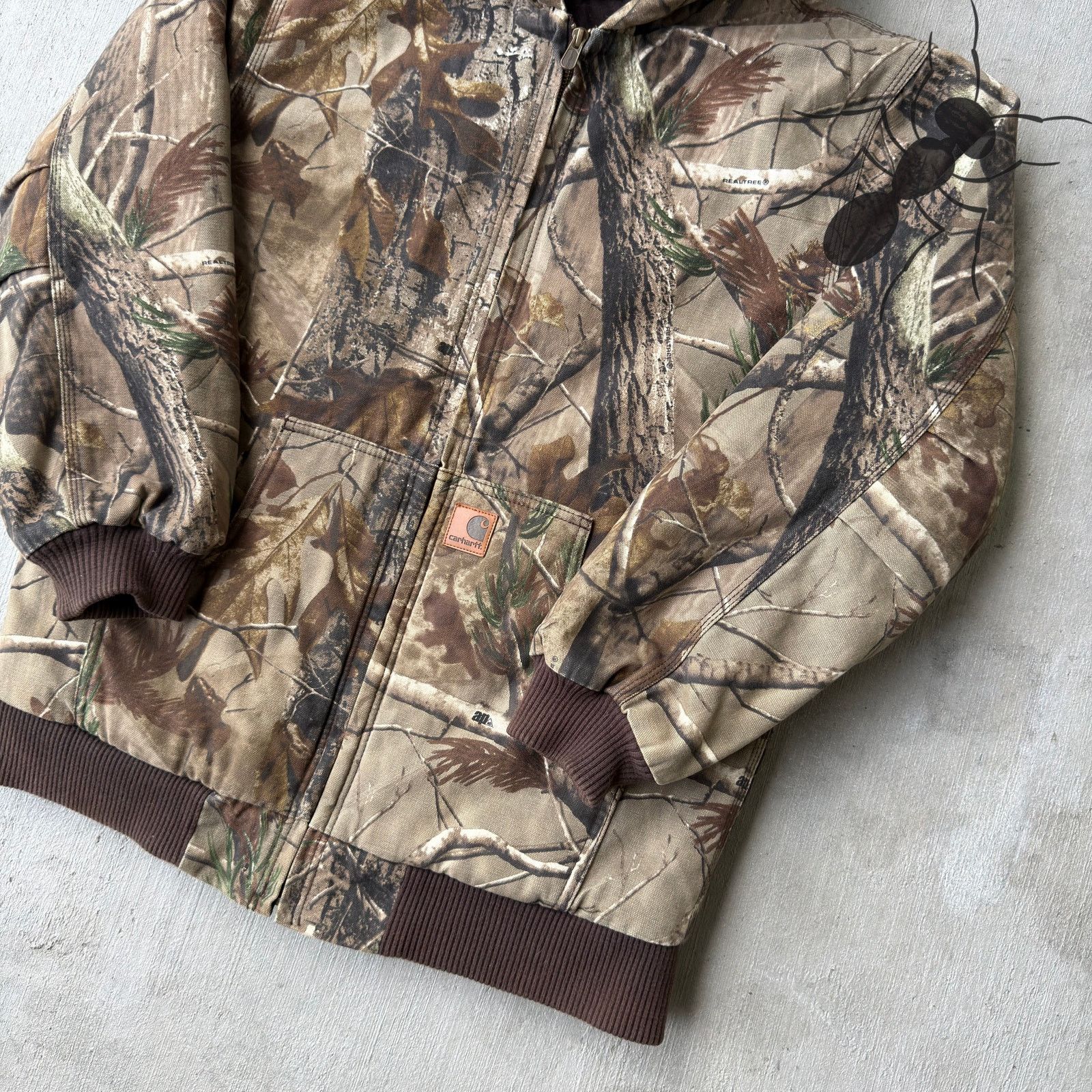 Carhartt × Vintage Carhartt YOUTH realtree camo hooded work wear jacket Size US XS / EU 42 / 0 - 4 Thumbnail