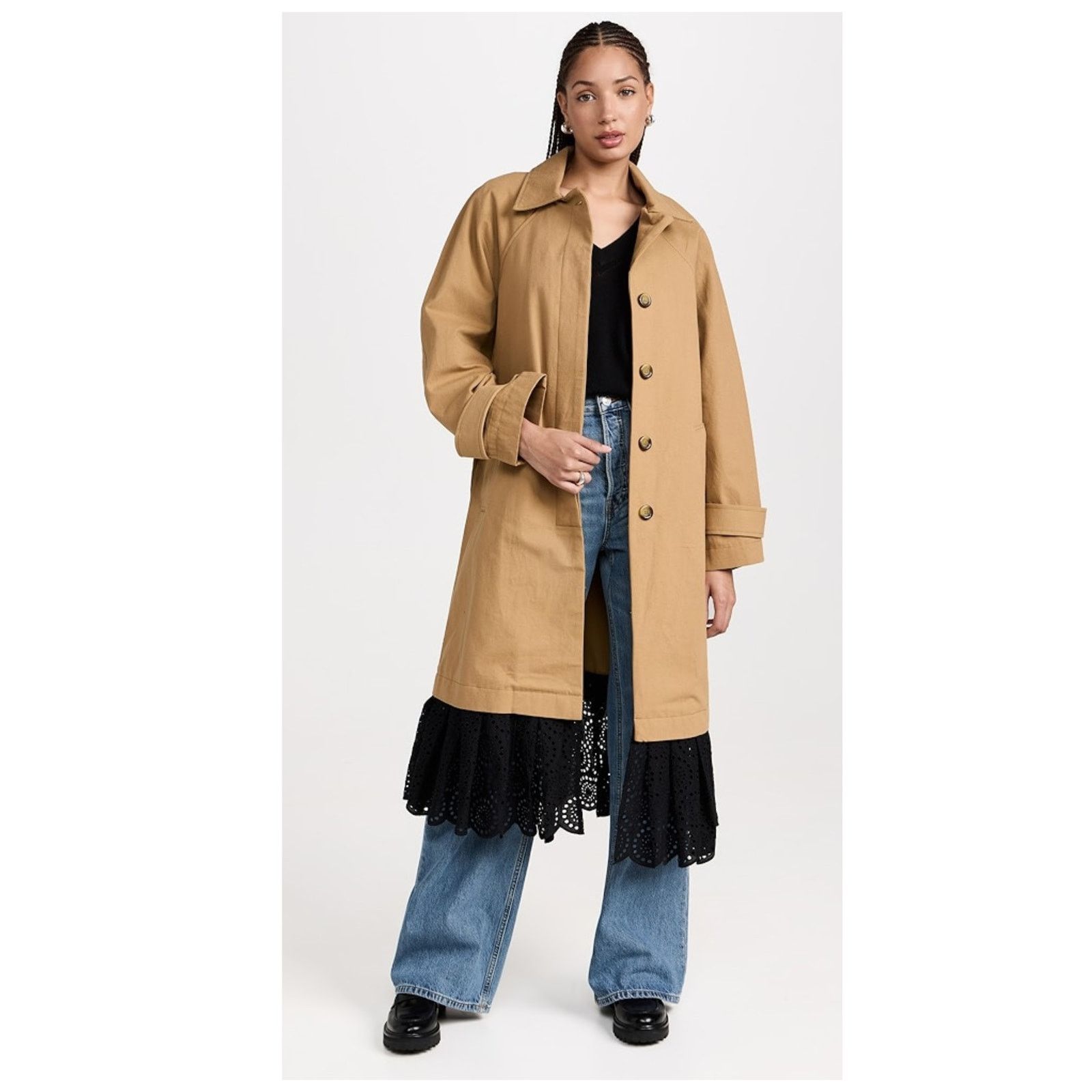 Sea New York Sea NY Maeve Eyelet Long Sleeve Trench Coat Size XL Size XL / US 12-14 / IT 48-50 - 5 Thumbnail