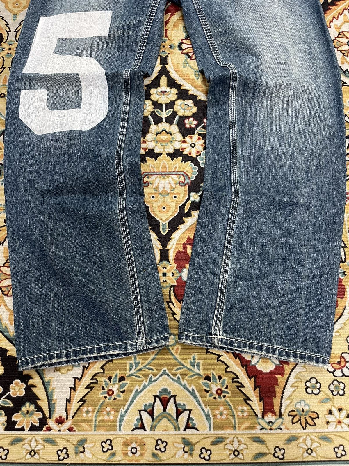 Vintage Vintage Real B Voice Poem Distressed Denim Jeans Size US 30 / EU 46 - 8 Thumbnail