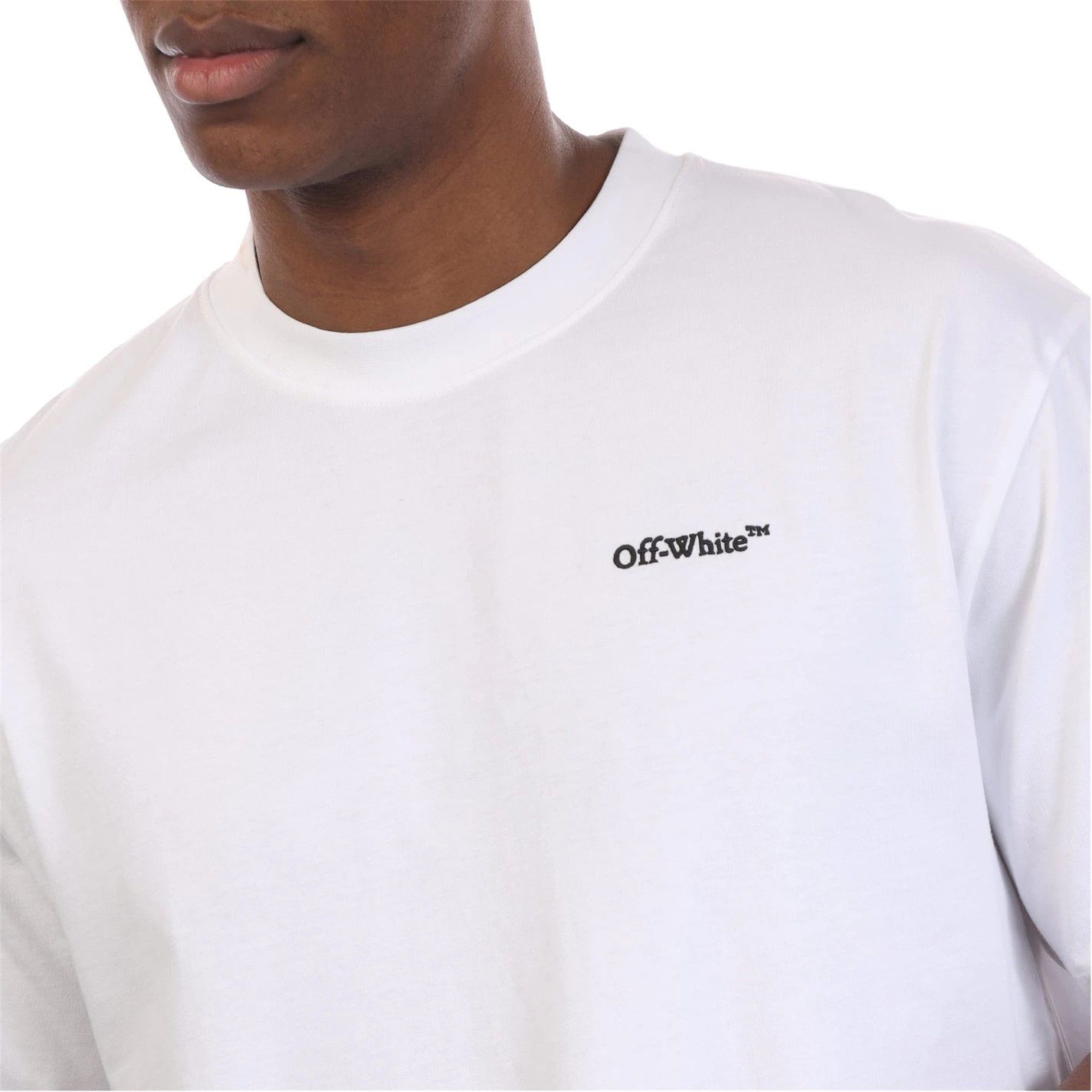 Off-White o1g2r1mq0226 Tattoo Arrow Skate T-Shirt In White Size US L / EU 52-54 / 3 - 3 Thumbnail