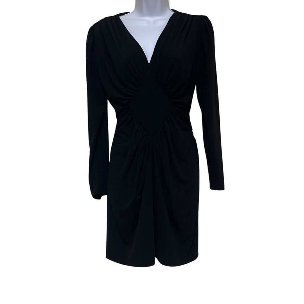 Other Rimini Womens 6 Black Vintage 1980s Mini Cocktail Dress Deep Size M / US 6-8 / IT 42-44 - 1 Thumbnail