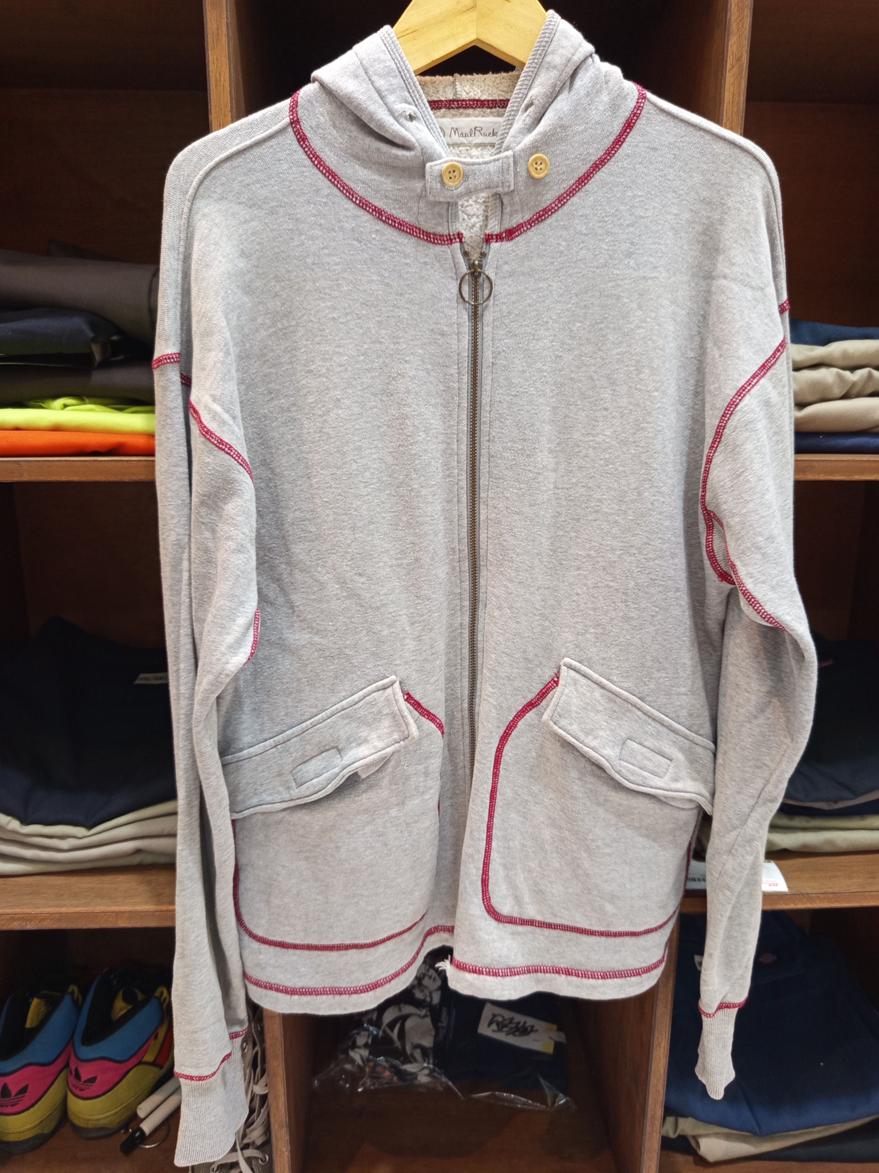 Japanese Brand Vintage Maul Ruck Zip Hoodie Made in Japan Size US XL / EU 56 / 4 - 4 Thumbnail