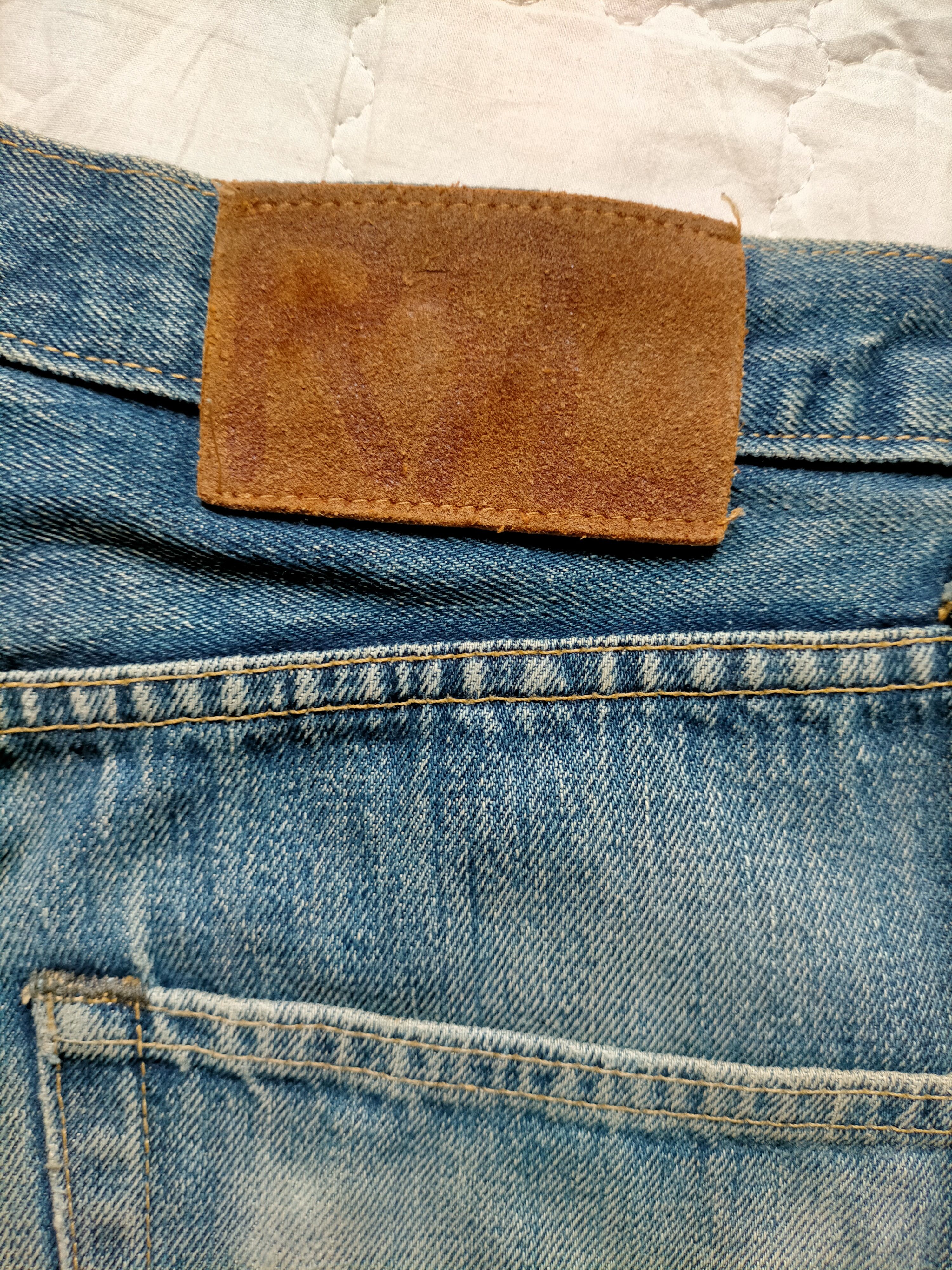 RRL Ralph Lauren RRL Ralph Lauren Selvedge Distressed Blue Jeans Size US 34 / EU 50 - 22 Thumbnail