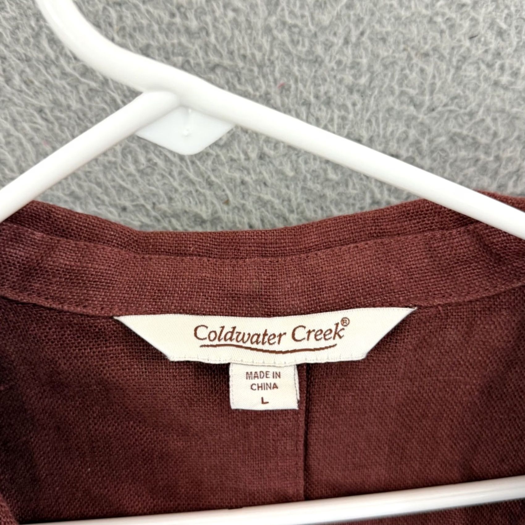 Coldwater Creek VINTAGE? Coldwater Creek Shirt Womens Large Red Linen Oversized Loose Blazer Top 3/4 Boho Size L / US 10 / IT 46 - 6 Thumbnail