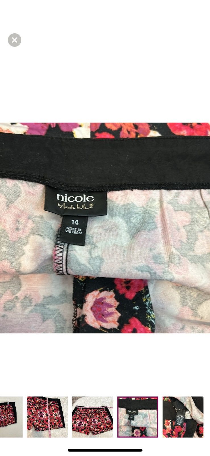 Nicole Miller Nicole by Nicole miller floral shorts size 14 Size 36" / US 14 / IT 50 - 6 Thumbnail