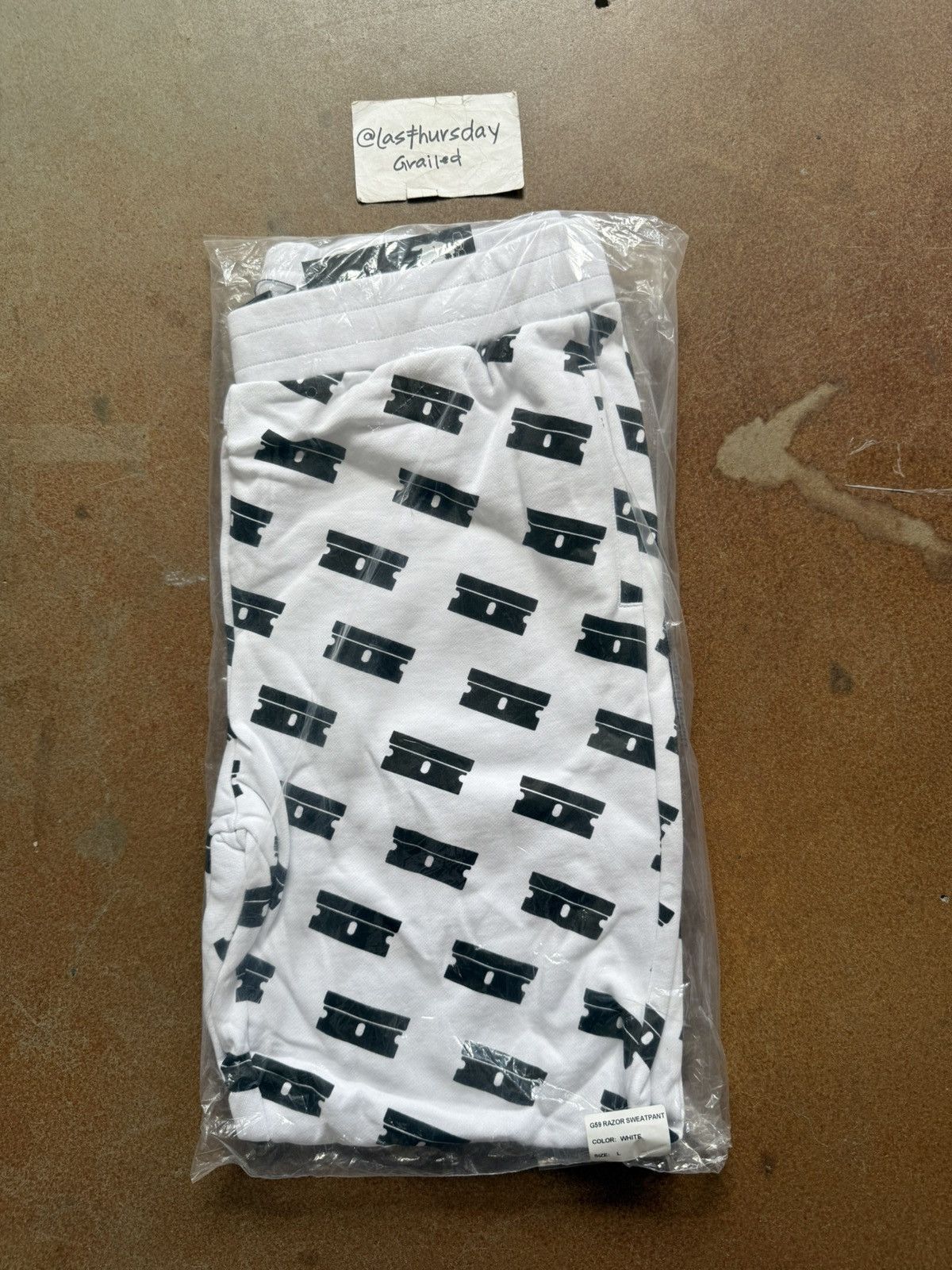 G59 Records $UICIDEBOY$ G59 Records Razor Sweatpants White Large Size US 34 / EU 50 - 5 Thumbnail