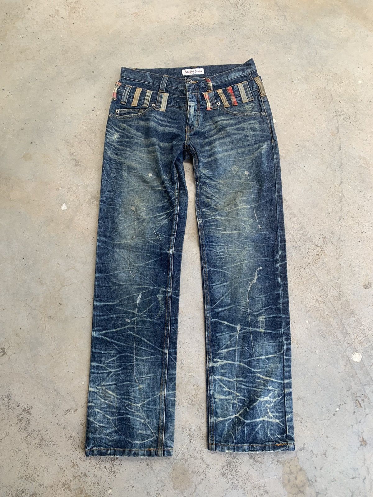 Japanese Brand Double Waist Jeans Pants Size US 32 / EU 48 - 1 Thumbnail